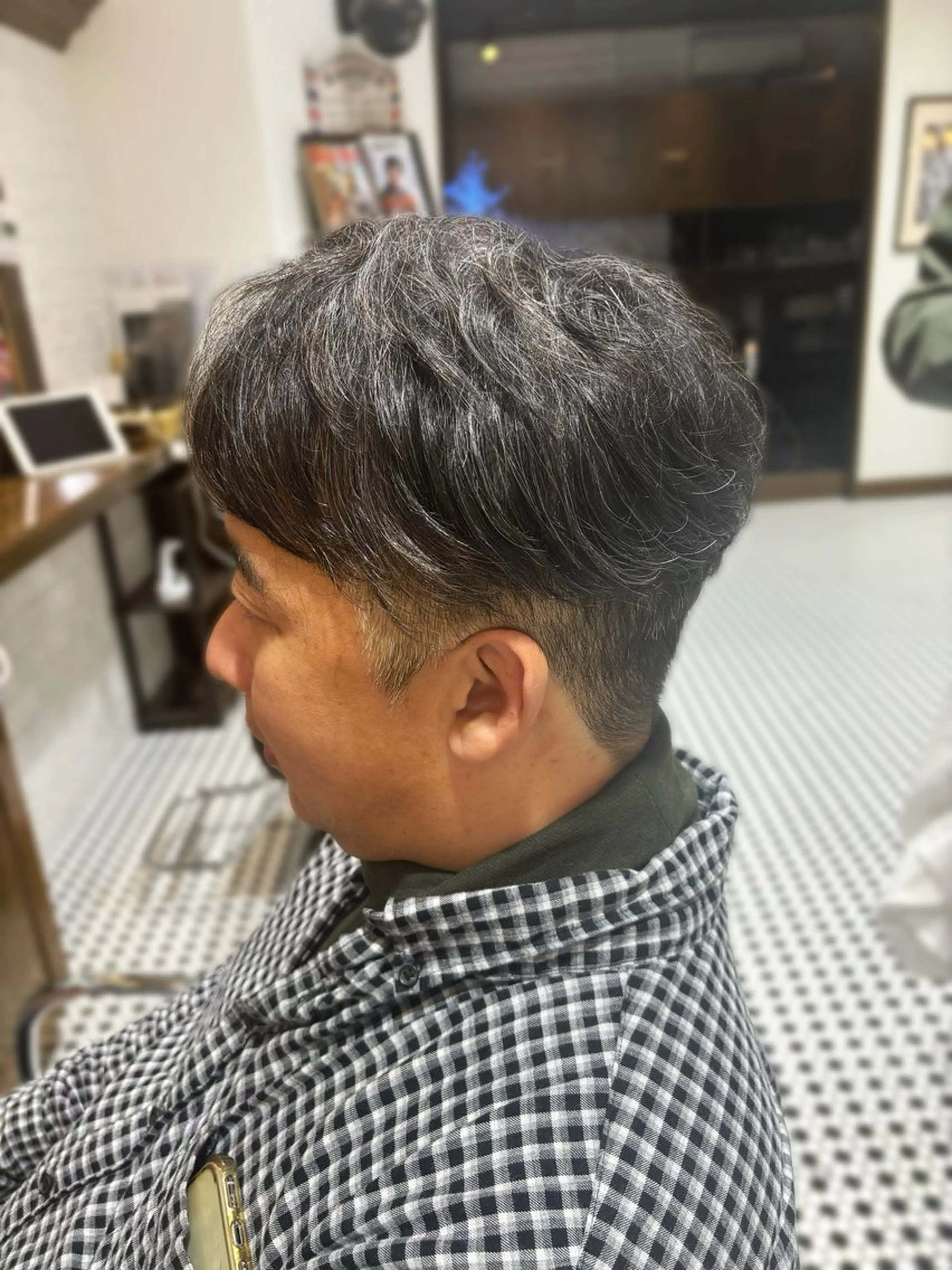 ミディアム メンズ レイヤーカット/艶髪 /パーマaikoのヘアスタイル