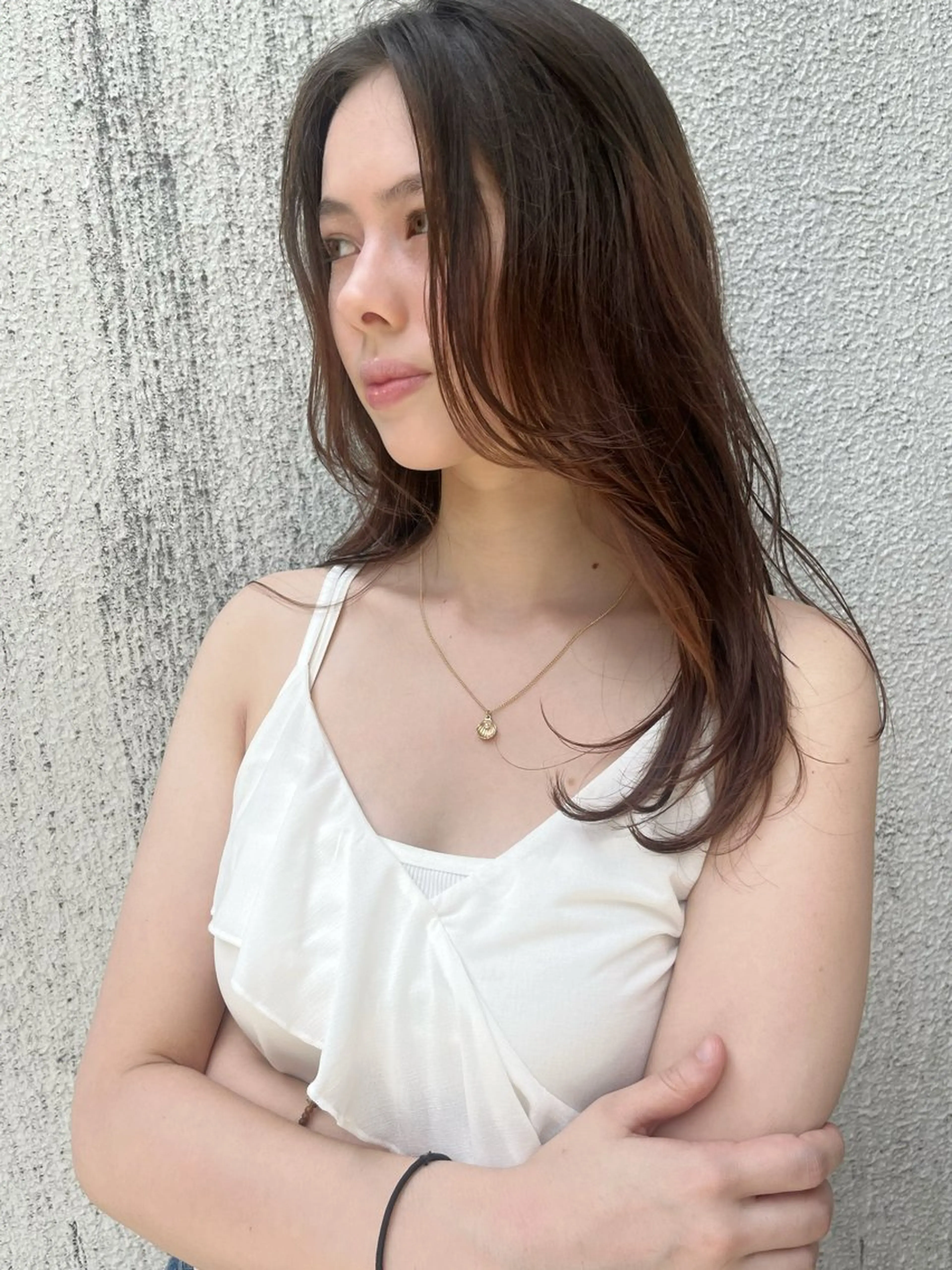 セミロング セミロングレイヤー レイヤーカット lounge×morio ikebukuro所属・田畑 優希のヘアスタイル