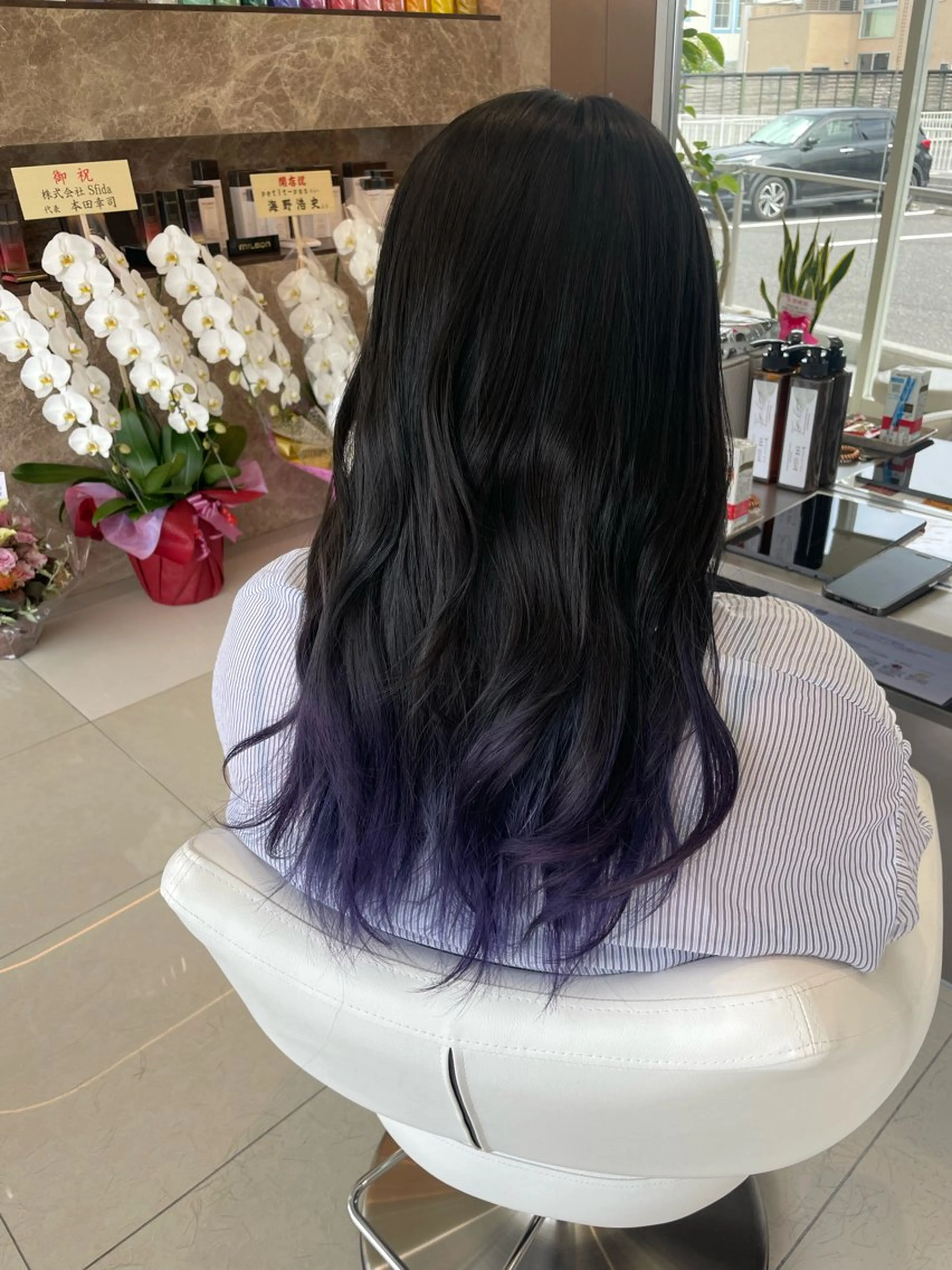 セミロング カラー イヤリングカラー特化 🎀於曽能実夢のヘアスタイル