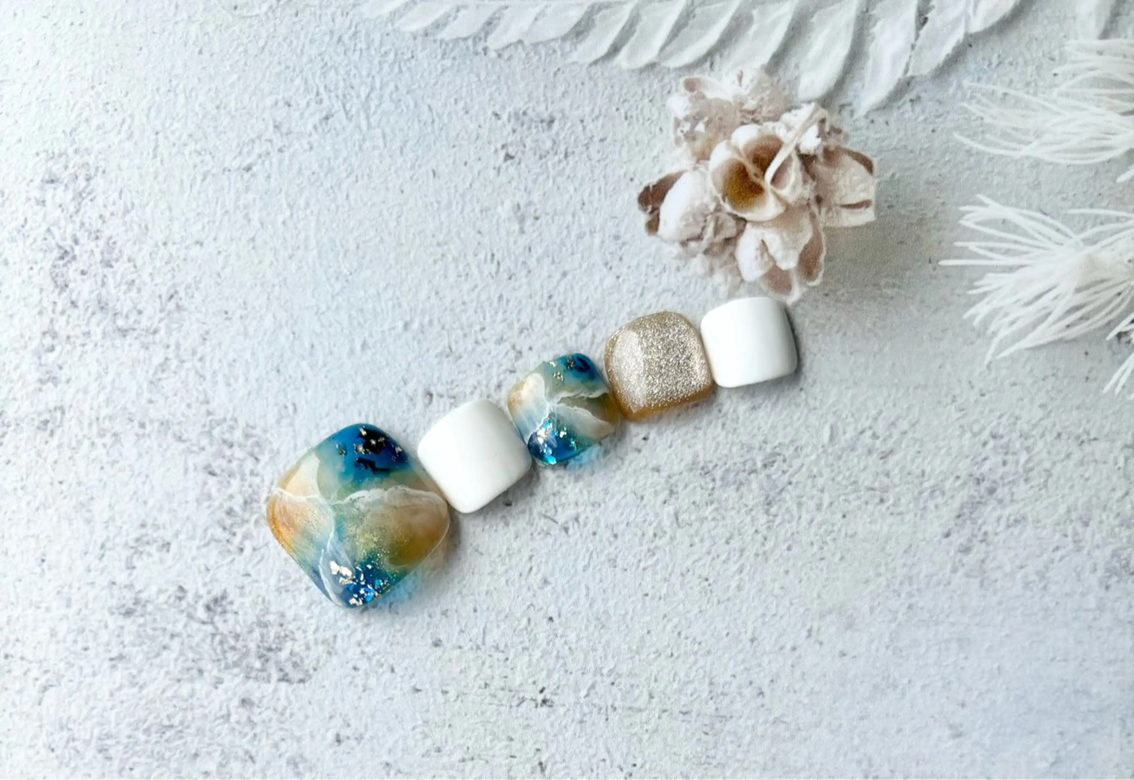 ネイル フットネイル ジェルネイル フットネイル sari nailのネイルデザイン