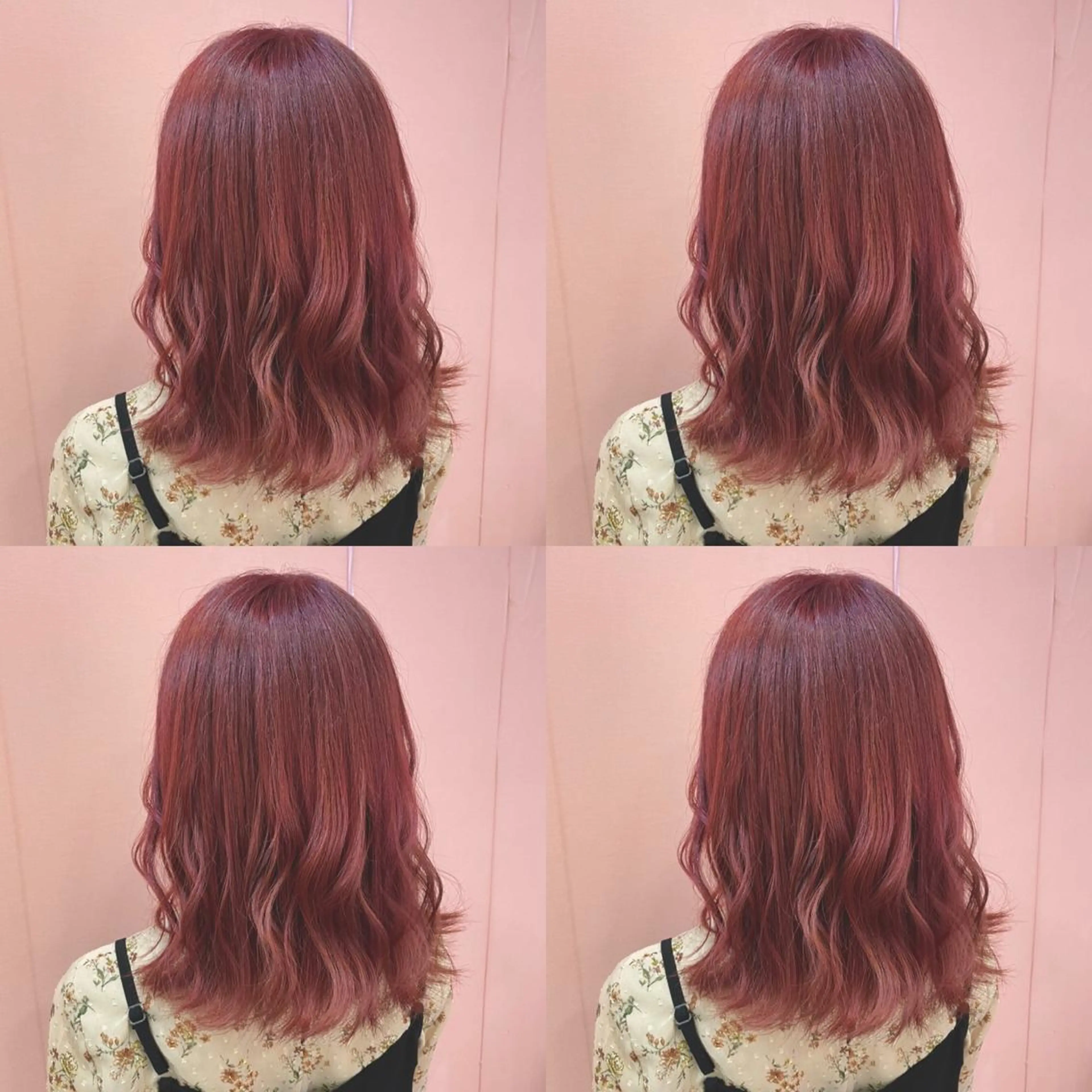 ミディアム カラー レッドカラー 🌷MAYU 🌷のヘアスタイル