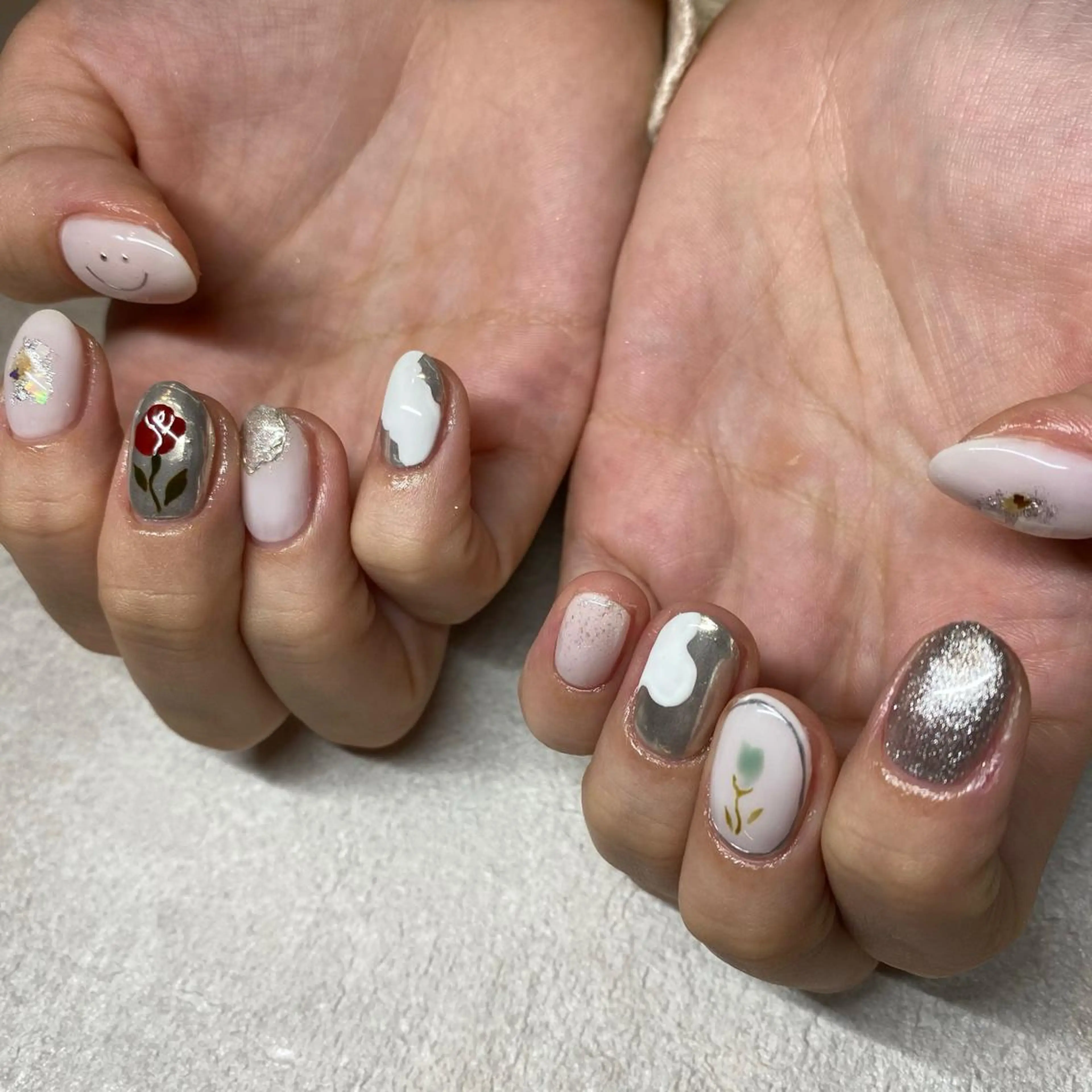 ネイル ハンドネイル NORA nail UMEDAのネイルデザイン