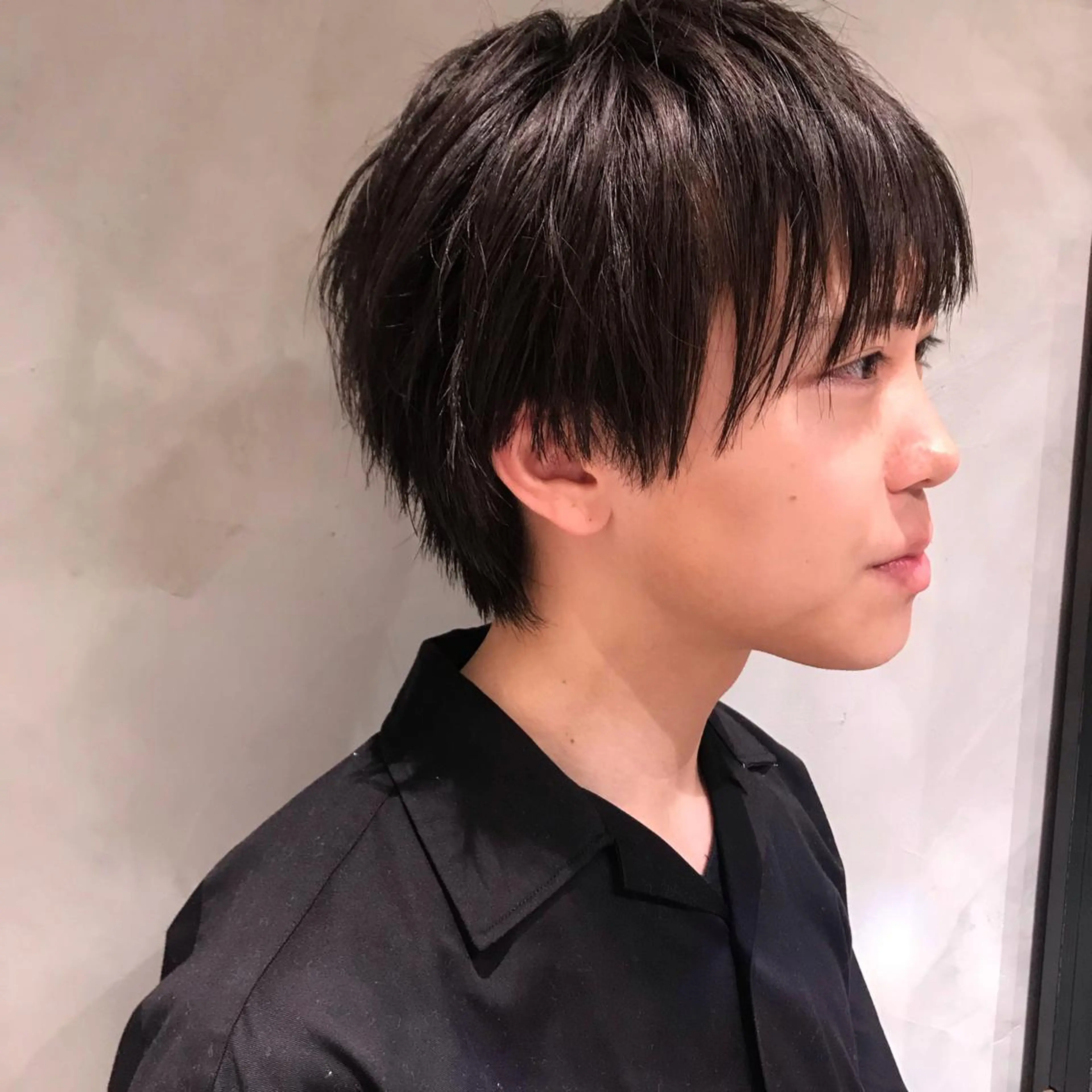 メンズ メンズショート カット トリートメント 柔らかブラウン/顔周 りレイヤー♡ユウシのヘアスタイル