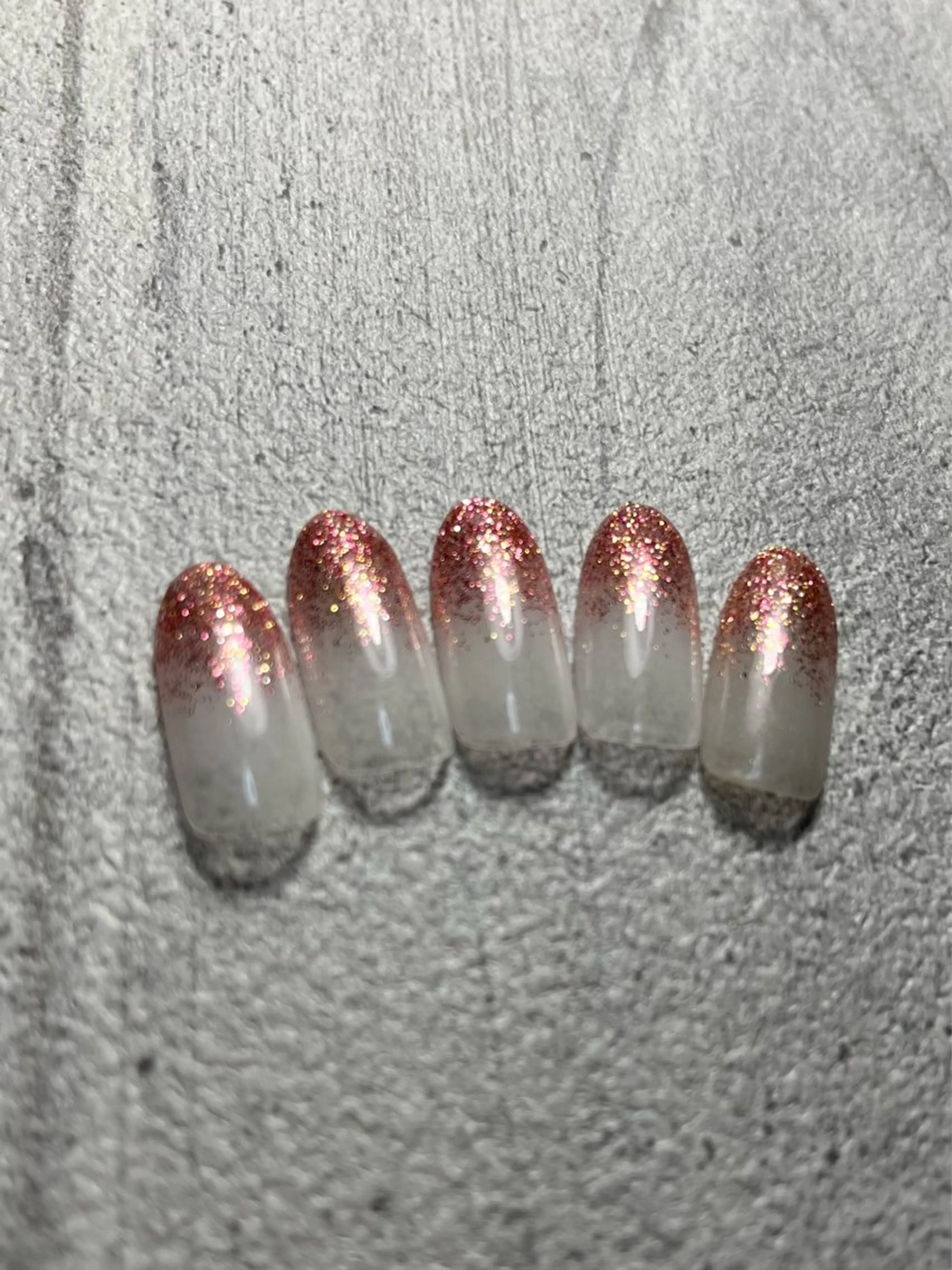 ラメグラデーションの写真