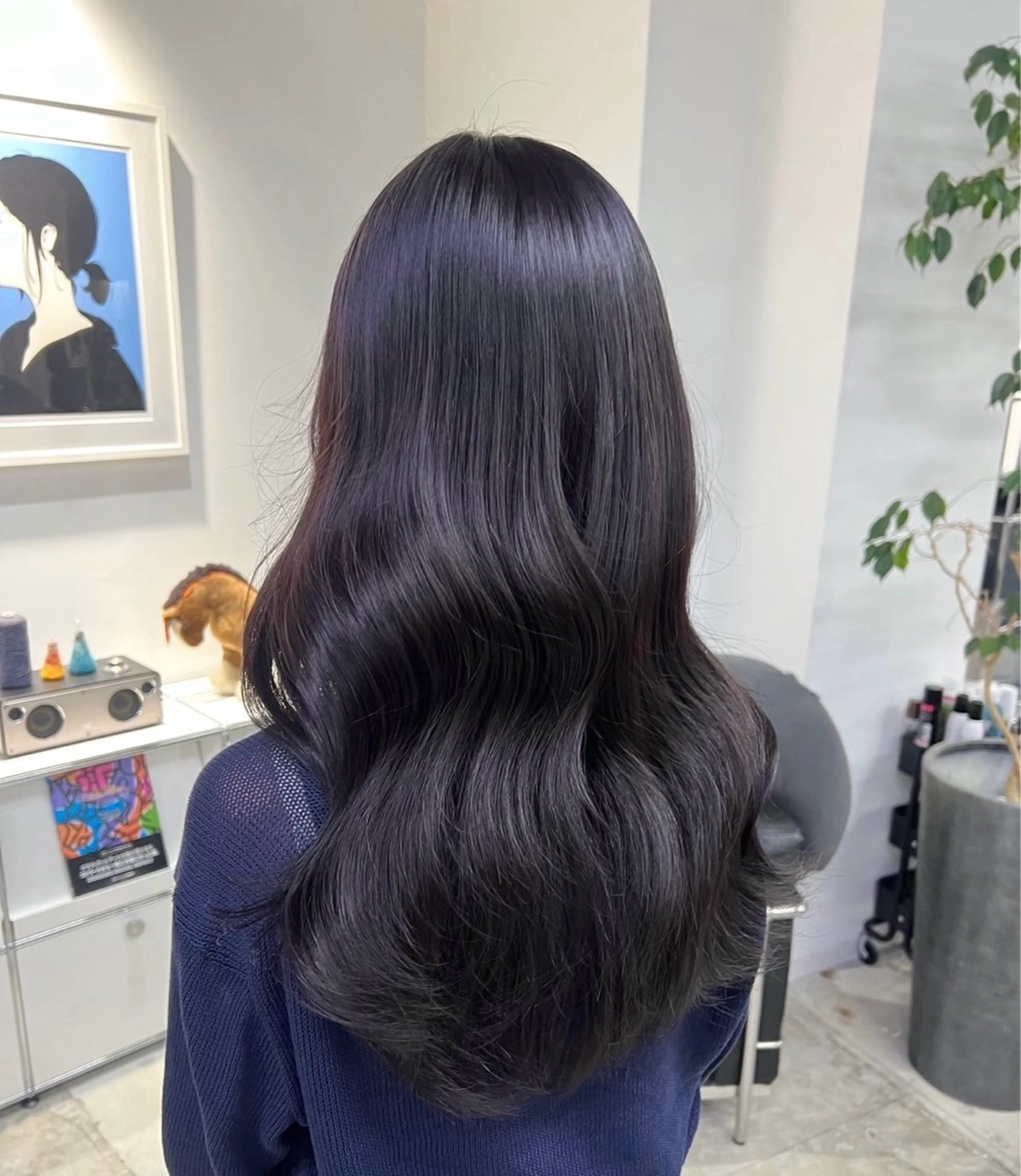 ロング カラー ブラウンカラー ショコラブラウン ロング かみしー/艶カラー /ブラウンカラーのヘアスタイル