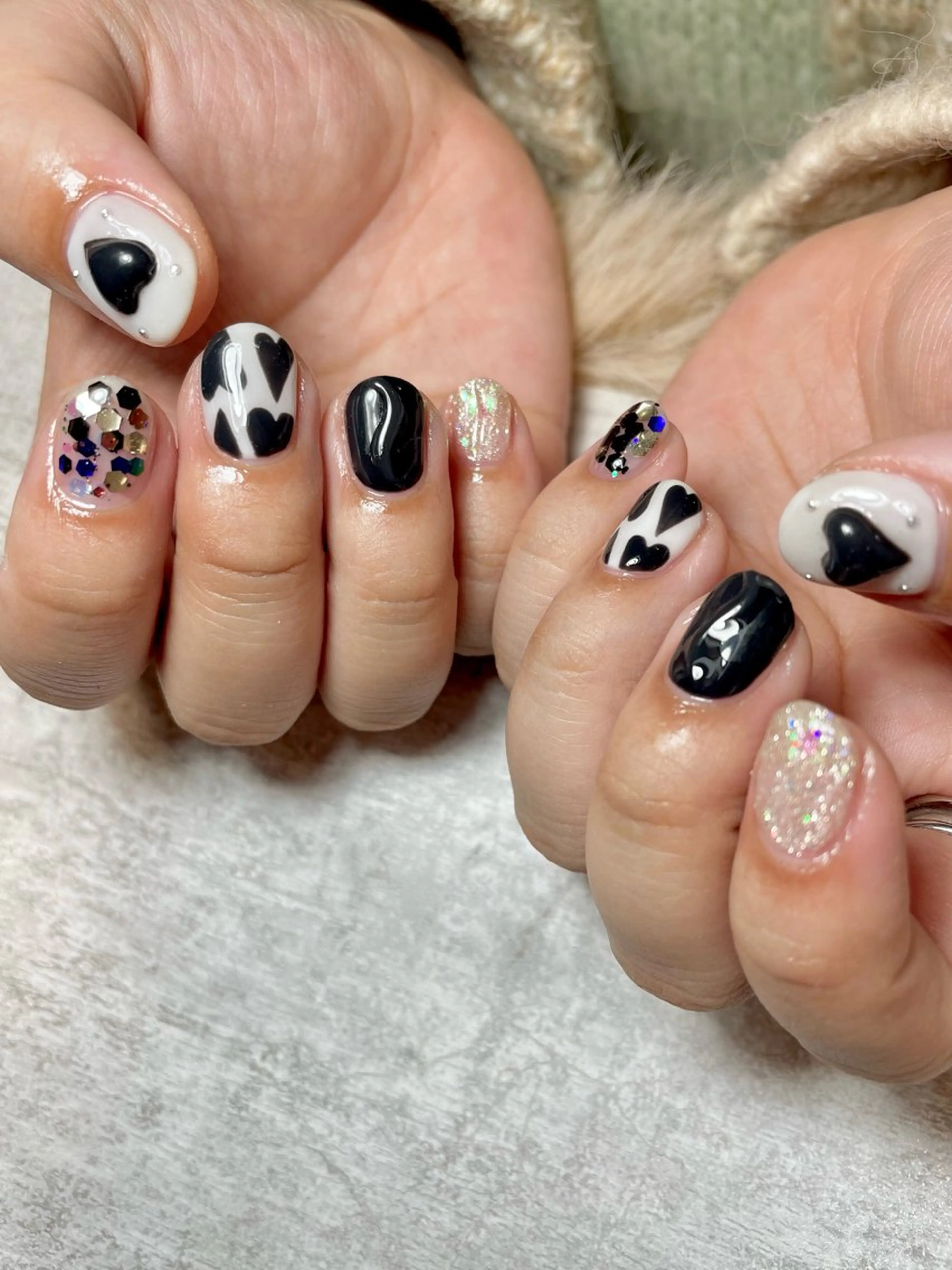 ネイル ハート 持ち込み ニュアンスネイル BEAUTY GARDEN 【nail salon unseul】所属・nana .のネイルデザイン