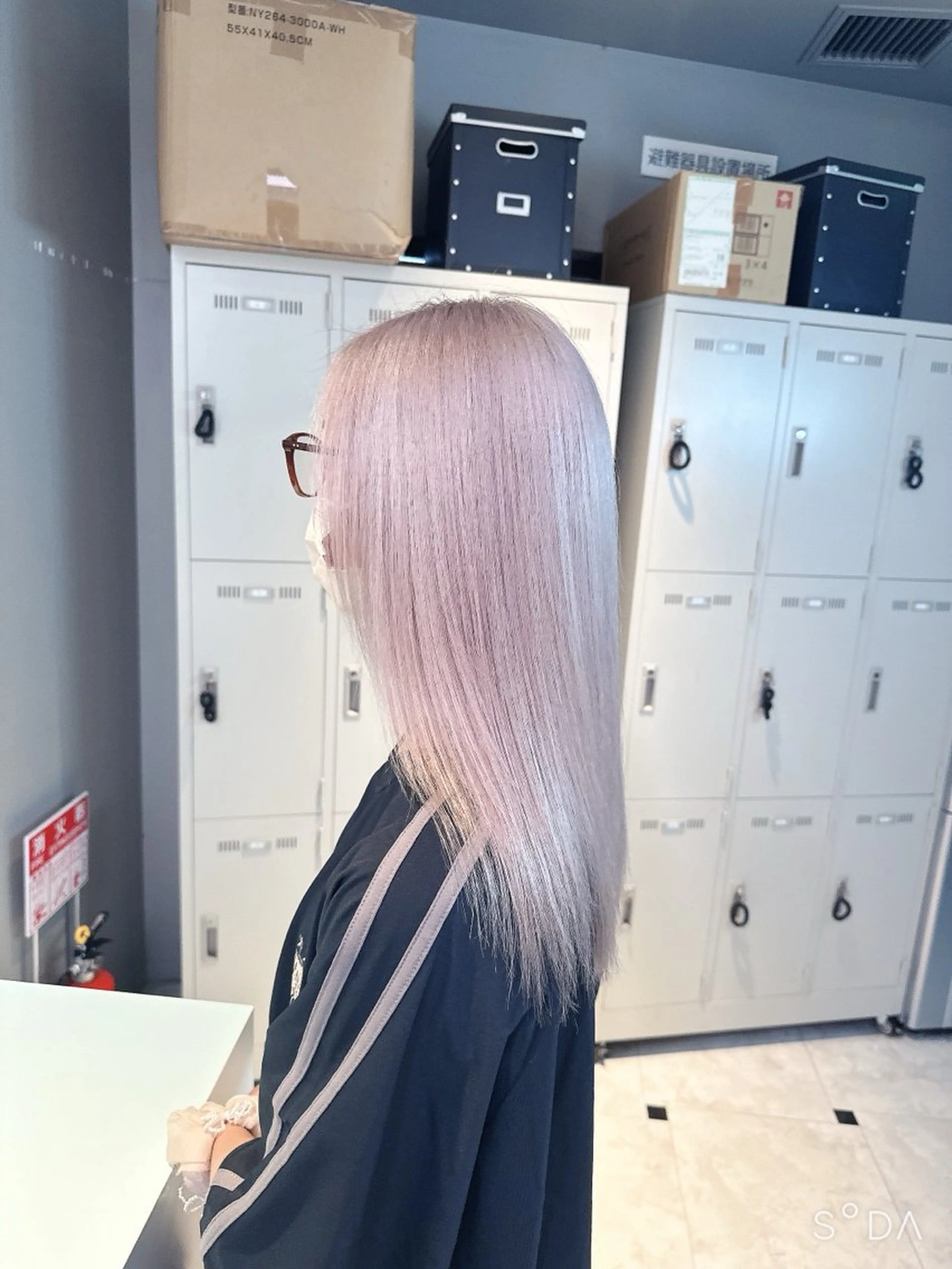 ロング カラー ハイトーン/韓国 レイヤー/るか🎀のヘアスタイル