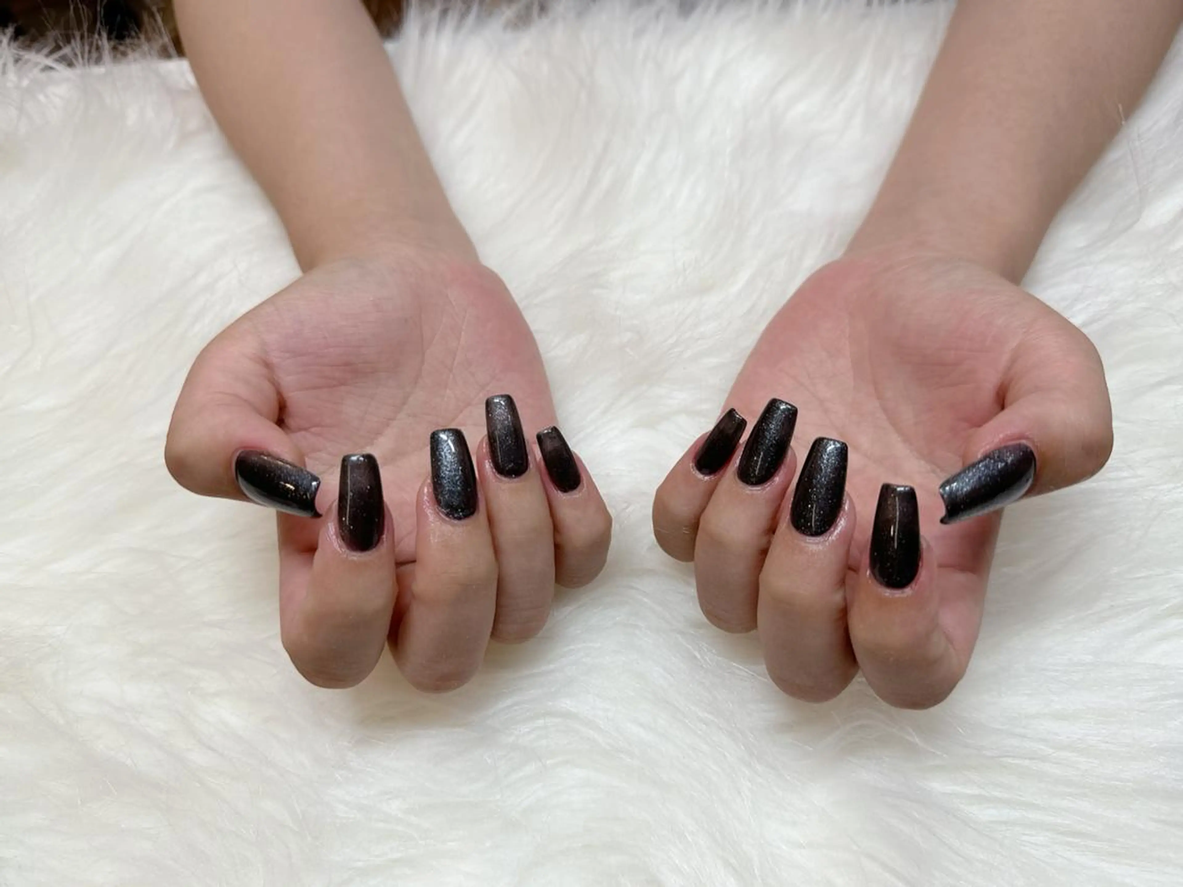 【✨オフあり(別途)】✨】💕10本指長さだし(チップのみ)ワンカラー／ラメグラデーションの写真