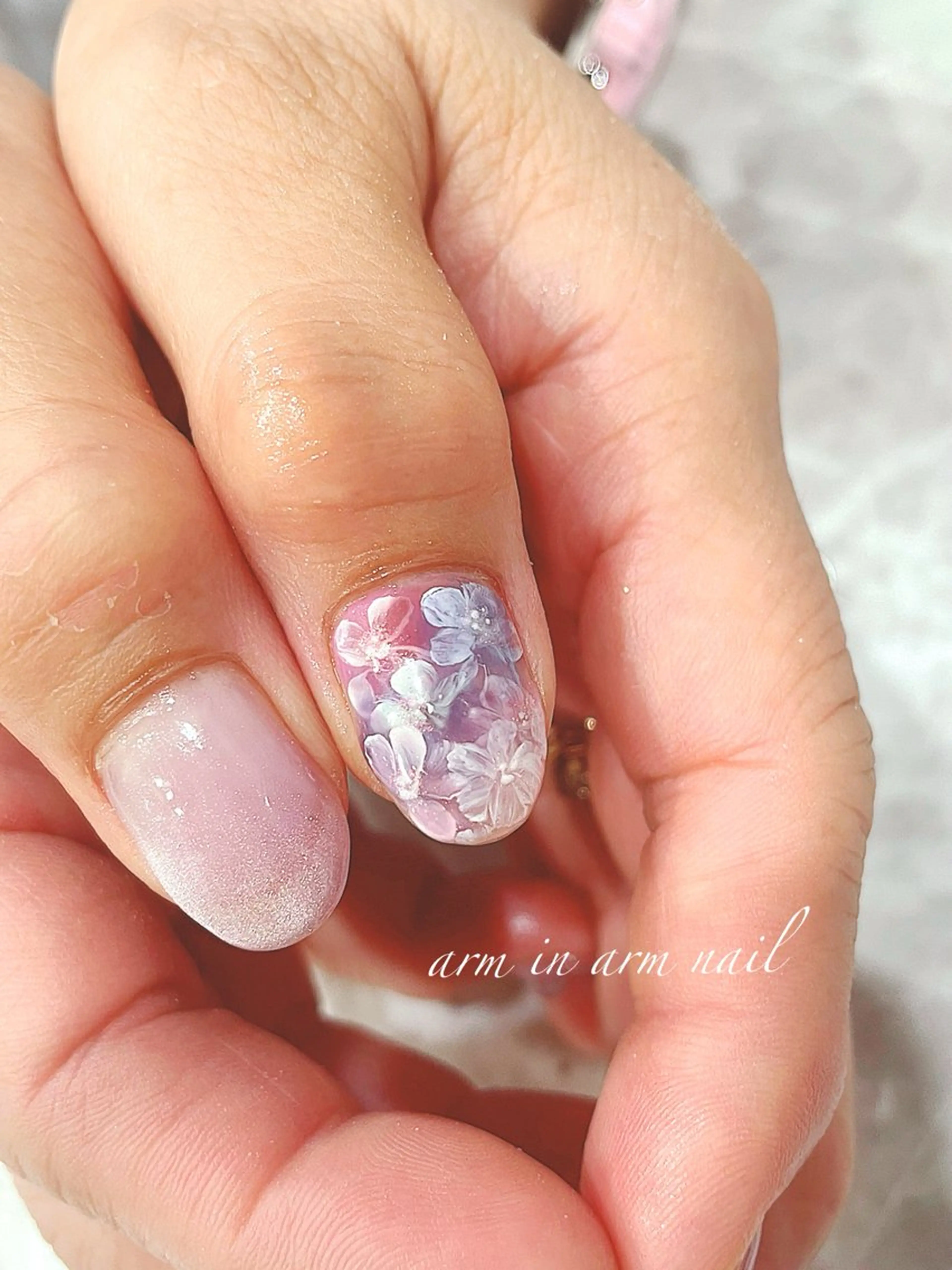 ネイル arm in arm ︎✿Yamamotoのマツエク・マツパデザイン