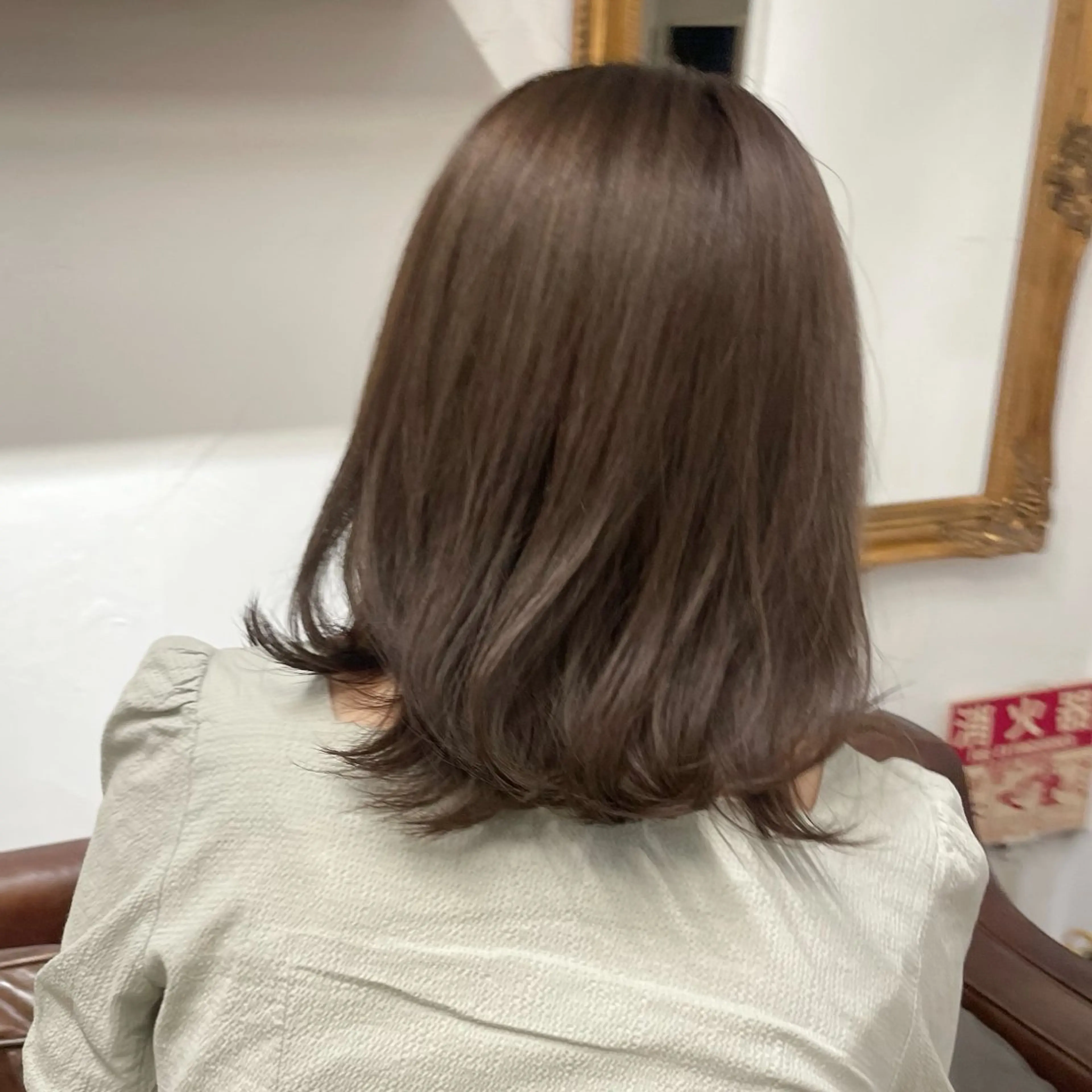 ミディアム カラー 艶カラー×似合わせ カットshihomiのヘアスタイル