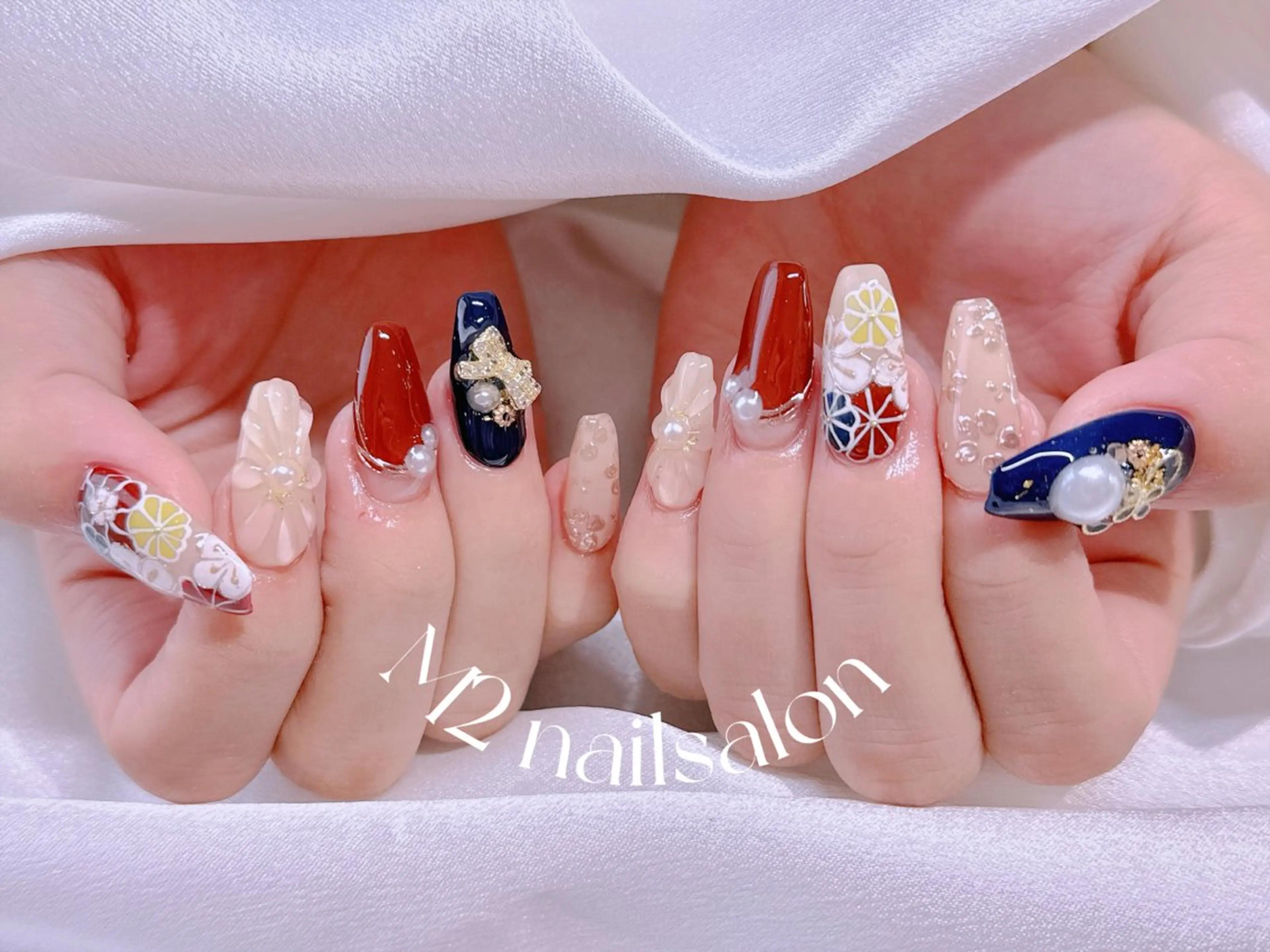 ネイル 長さだし専門店 M2　rikaのネイルデザイン