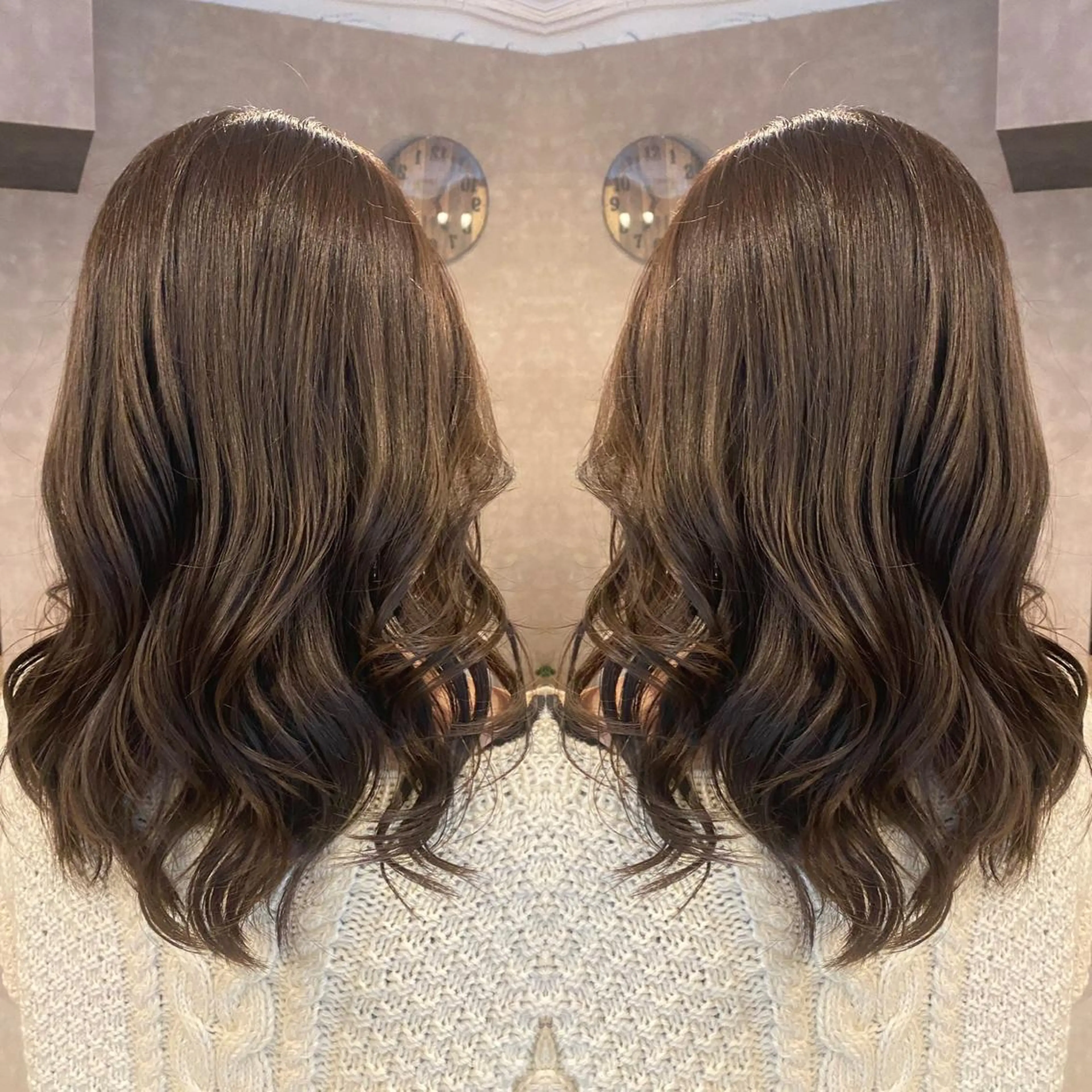 ロング カラー カット トリートメント tocca 💜石田愛結💜のヘアスタイル