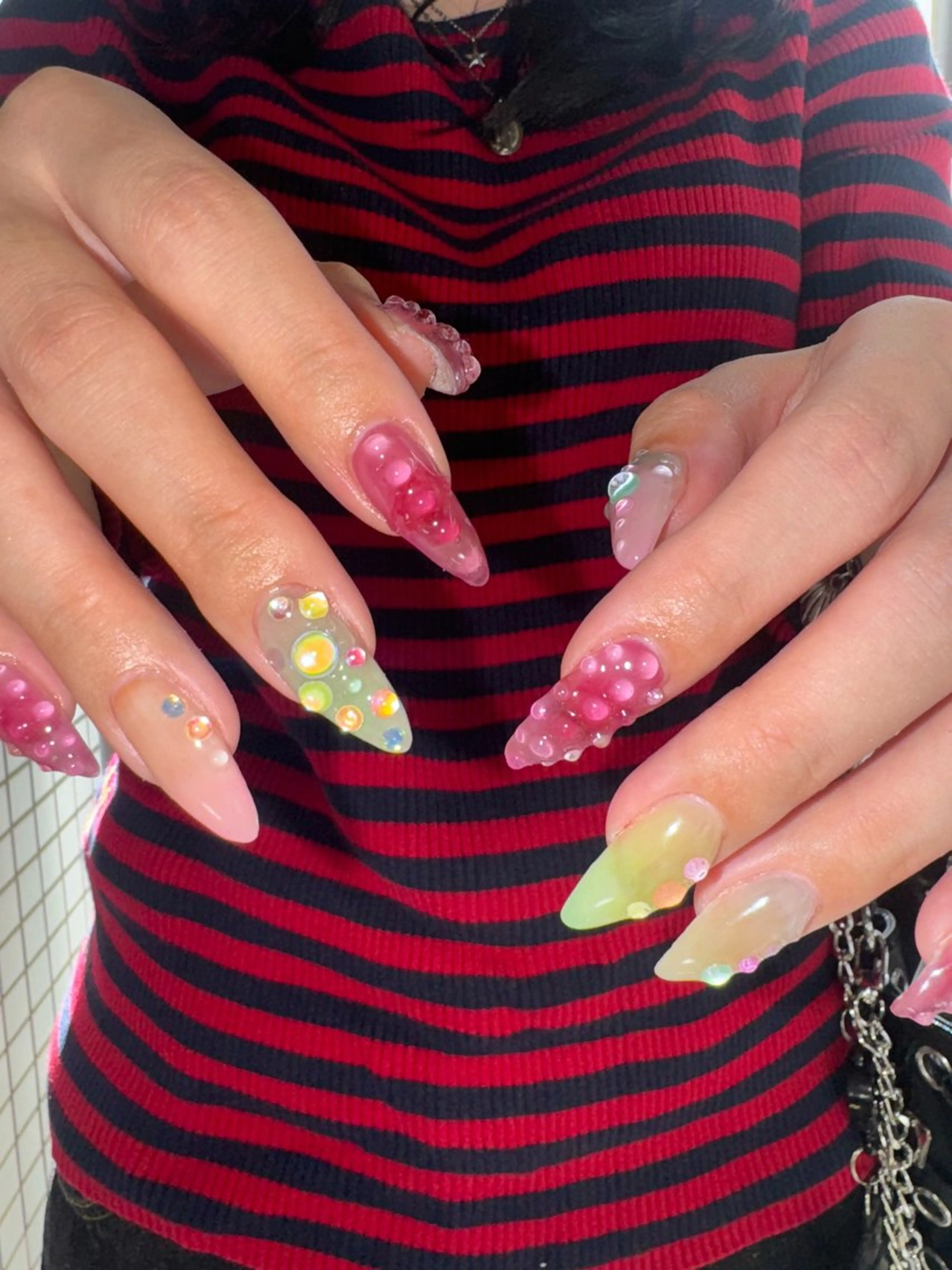 ネイル ハンドネイル フットネイル MITSUKI🪡 海外/個性派/ロングのネイルデザイン