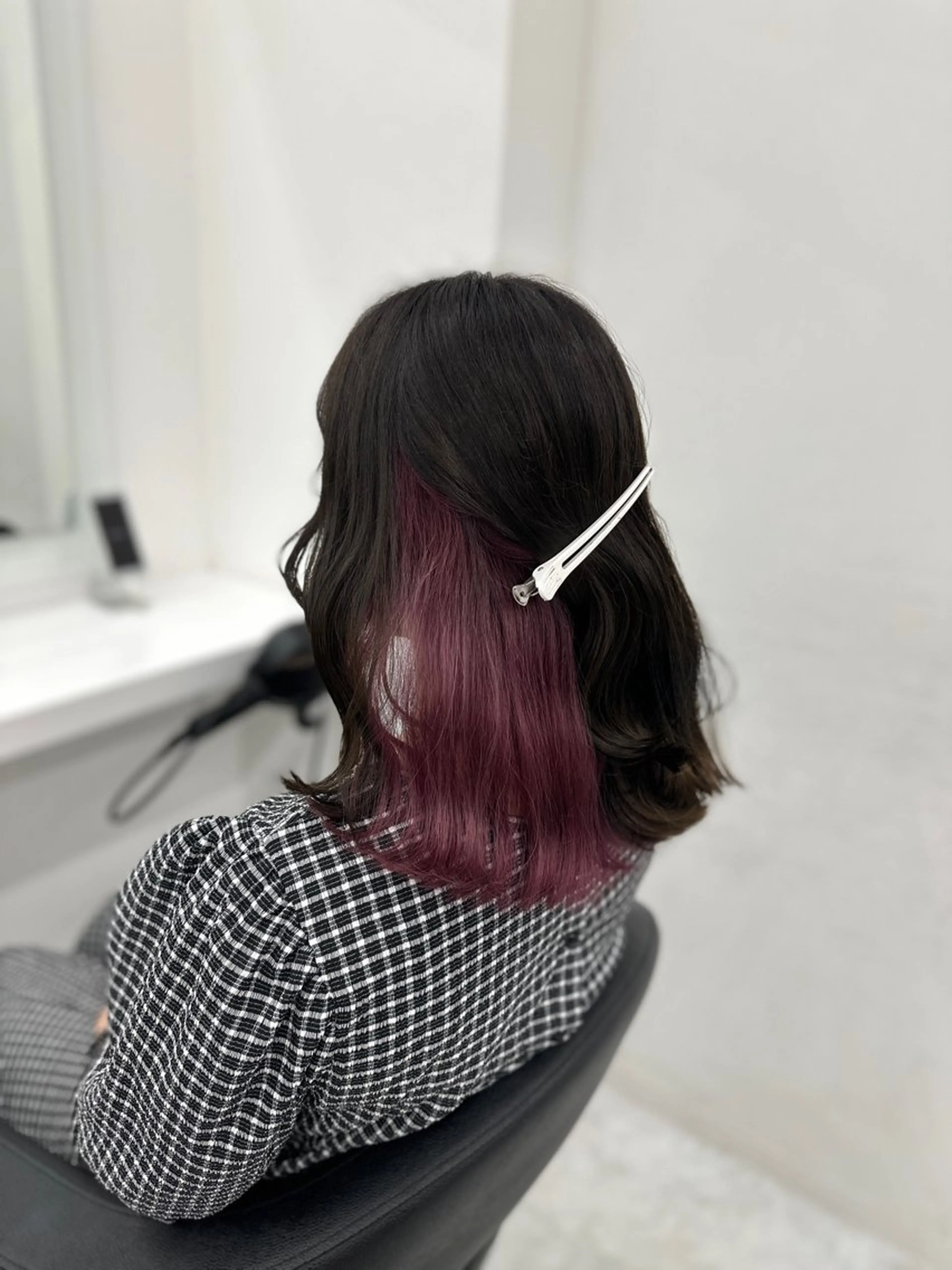 ロング カラー パーマ ヘアアレンジ メンズ キッズ ♥️韓国ヘア レイヤー♥️ゆりのヘアスタイル