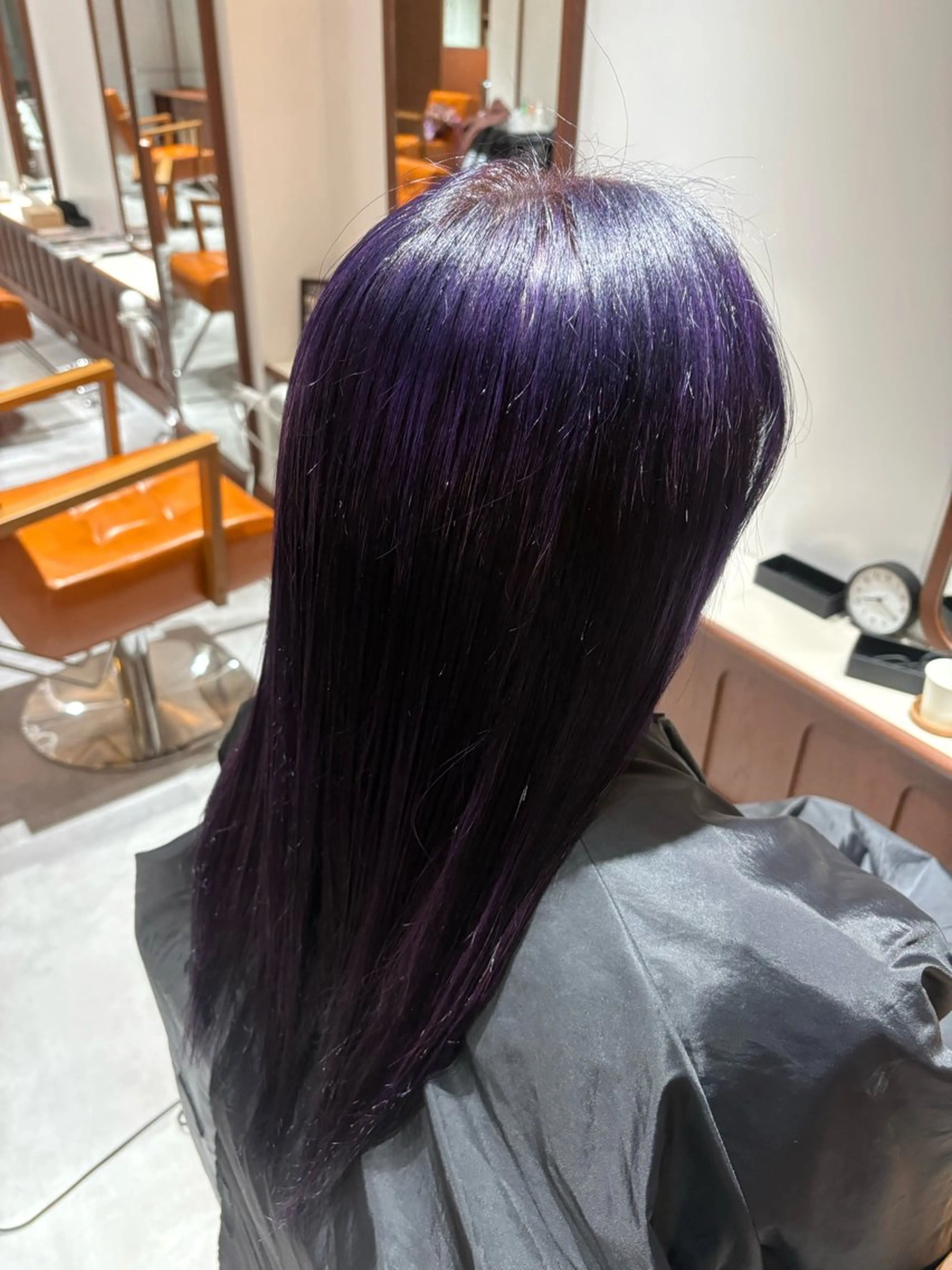 セミロング カラー ヘアアレンジ ショートボブ アディクシーカラー ボブ くびれヘア 顔まわりレイヤー ヘアカラー 小西海青 ✨モデル様募集✨️のヘアスタイル