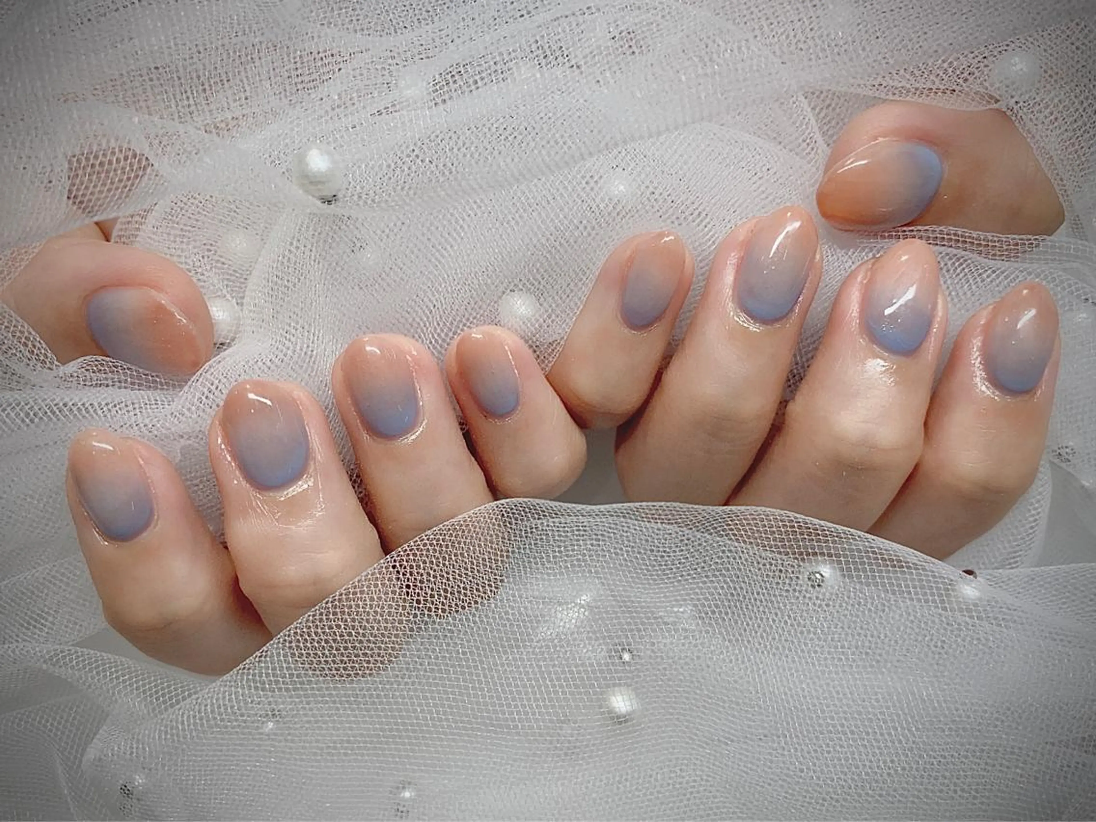 ネイル I-nailロング /ワンホン/キラキラのネイルデザイン