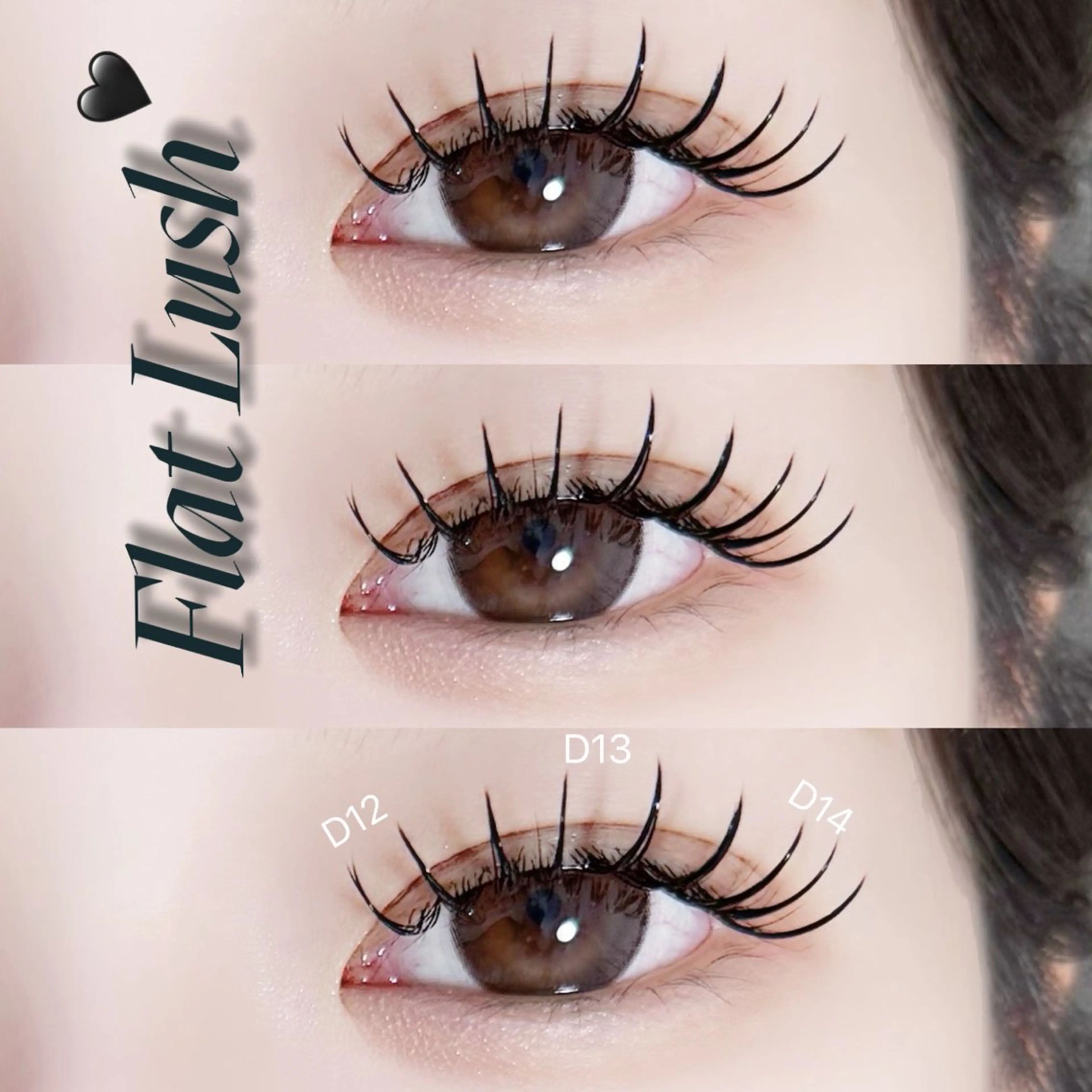 【💗フラットラッシュ💓】180本付け放題 （オフ込み∝束感仕上げ∝180本まで）￥7300→6800の写真