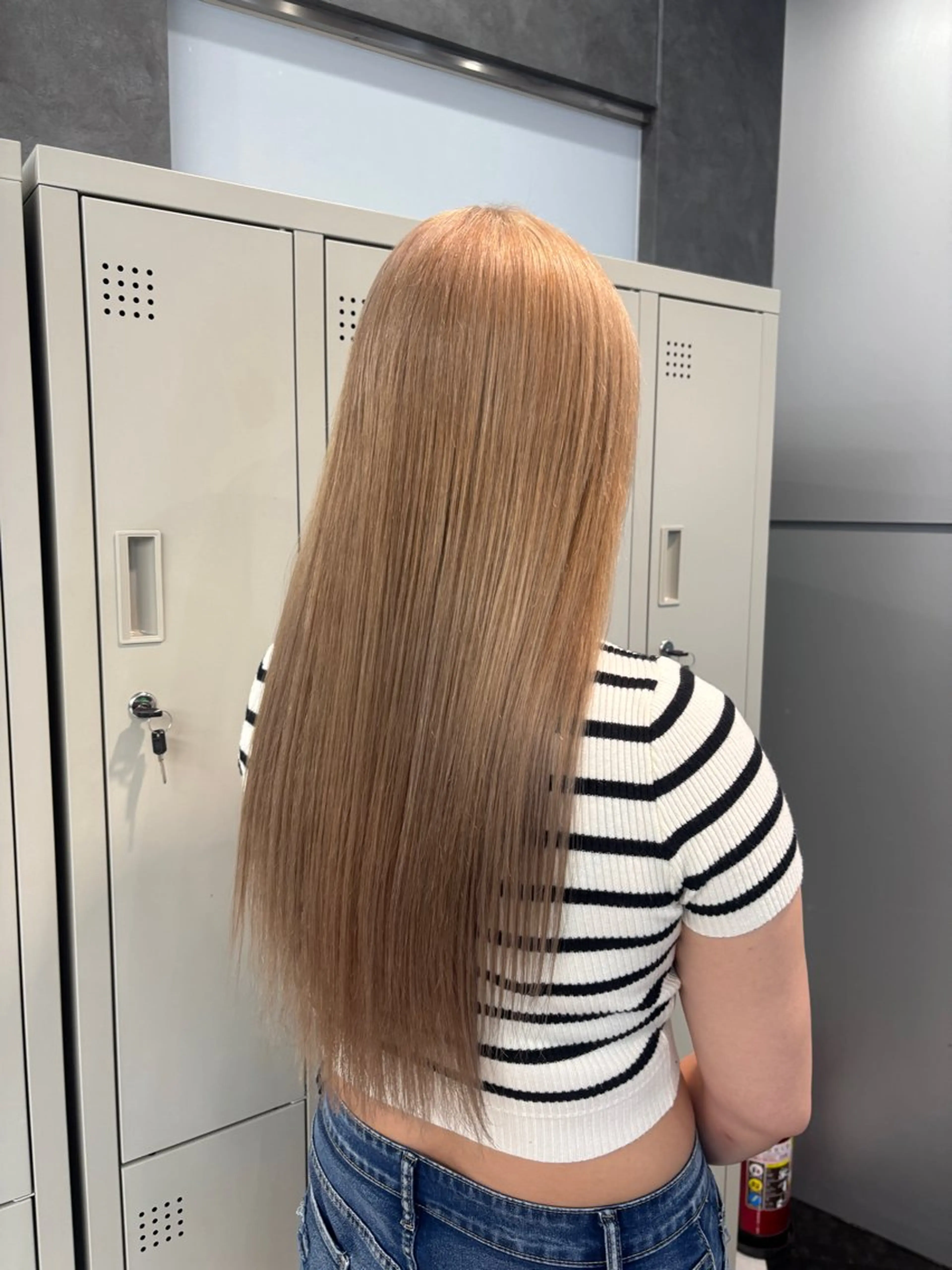 ロング カラー ヘアアレンジ カット ヘアカラー トリートメント ミルクティー/ピンク カラー/ みう🎀のヘアスタイル