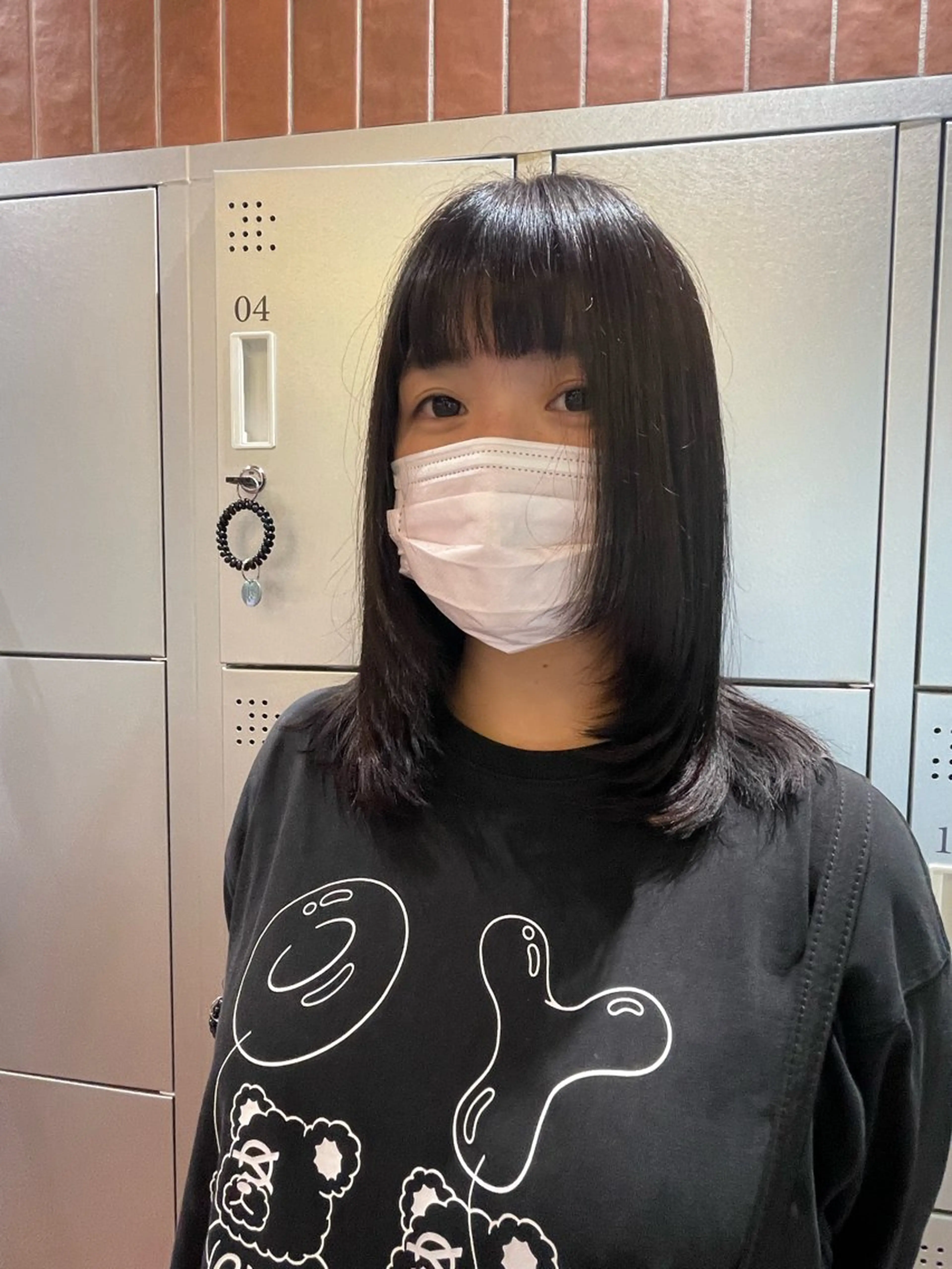 ミディアム カット ‪るか/‪透明感 カラー/アレンジのヘアスタイル