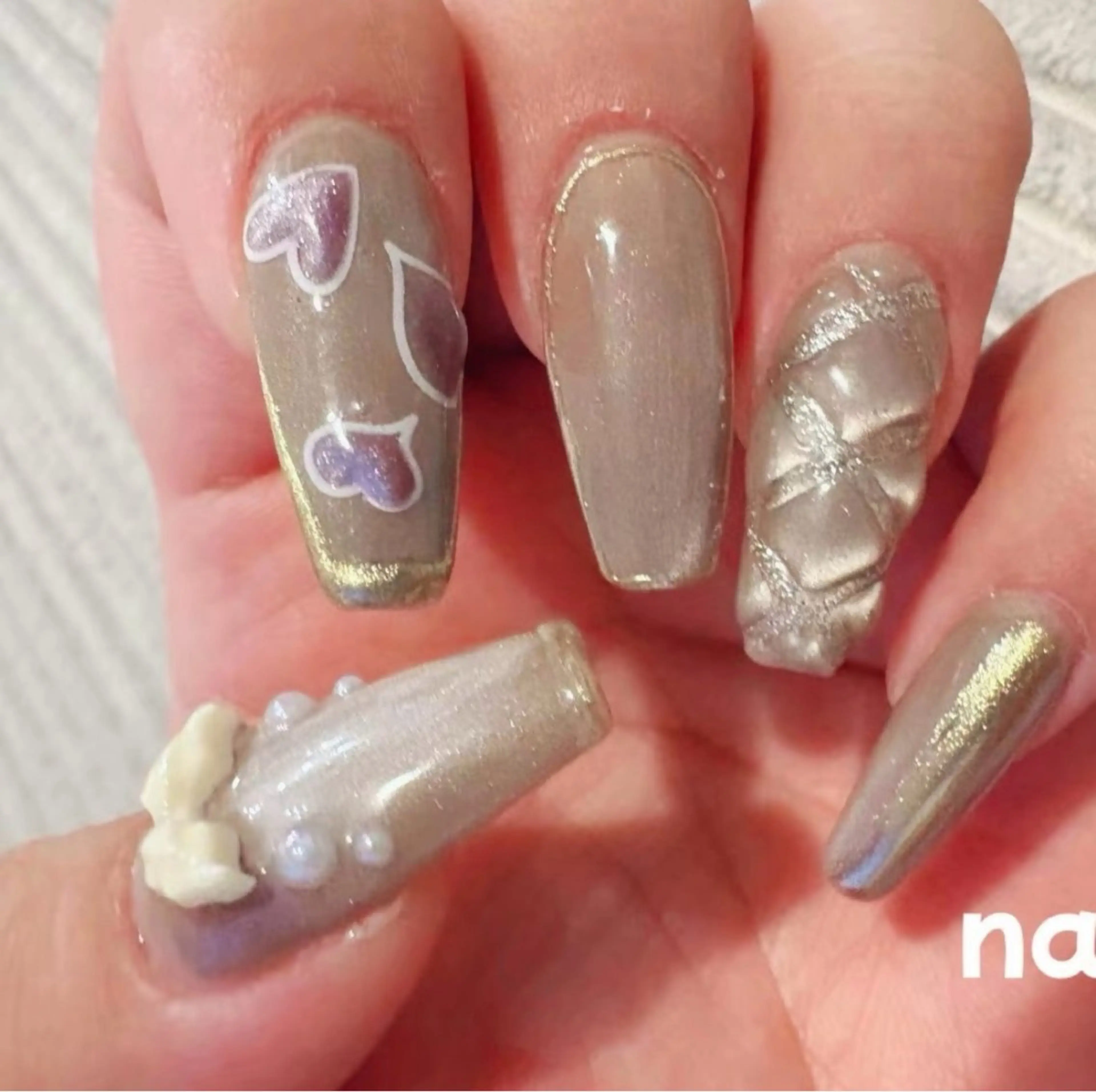 ネイル ロングネイル ハンドネイル nail.s misatoのネイルデザイン
