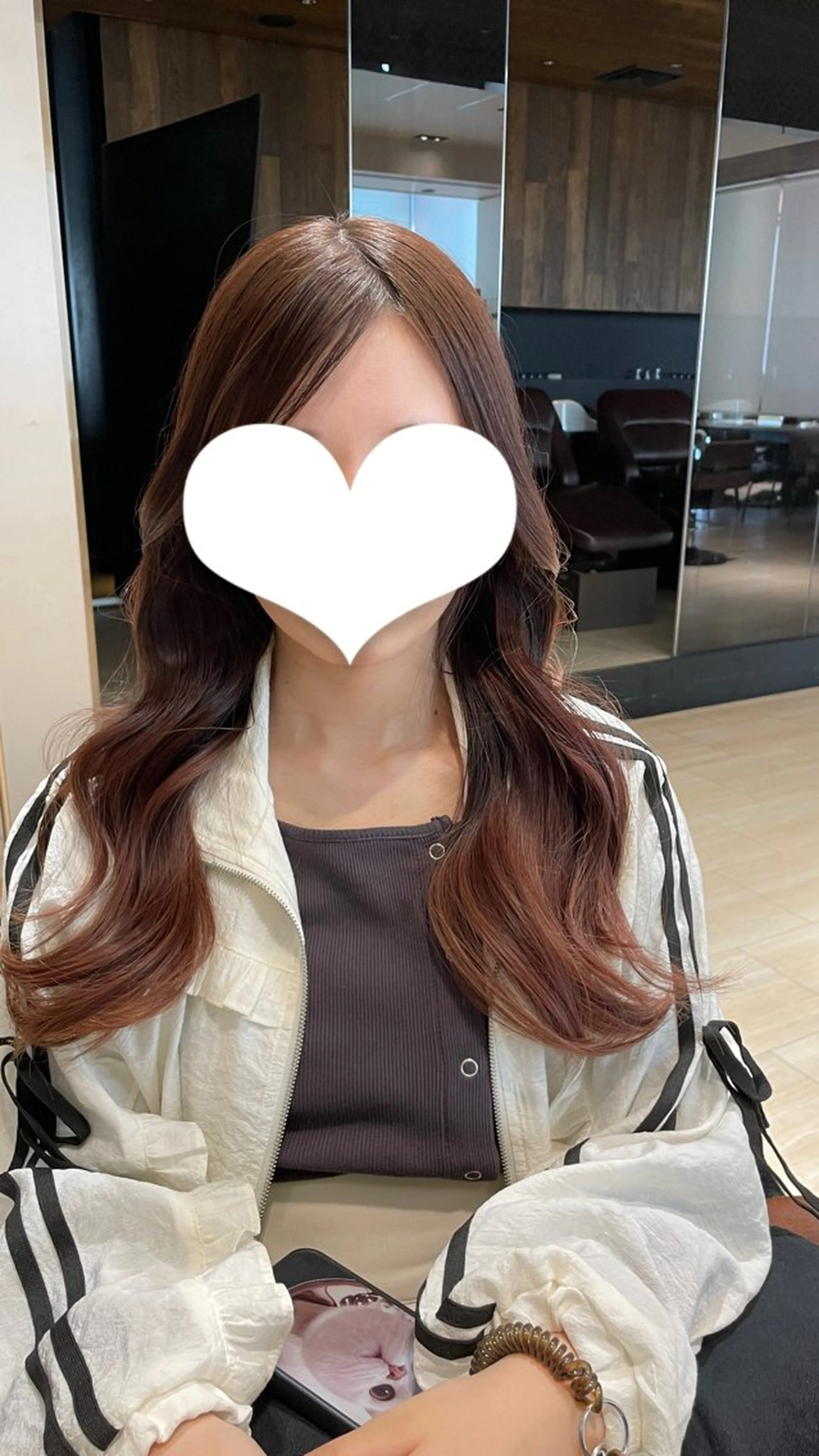 ロング 韓国風ヘア ヘアセット 艶カラー/アレンジ/ はまぐちうみのヘアスタイル