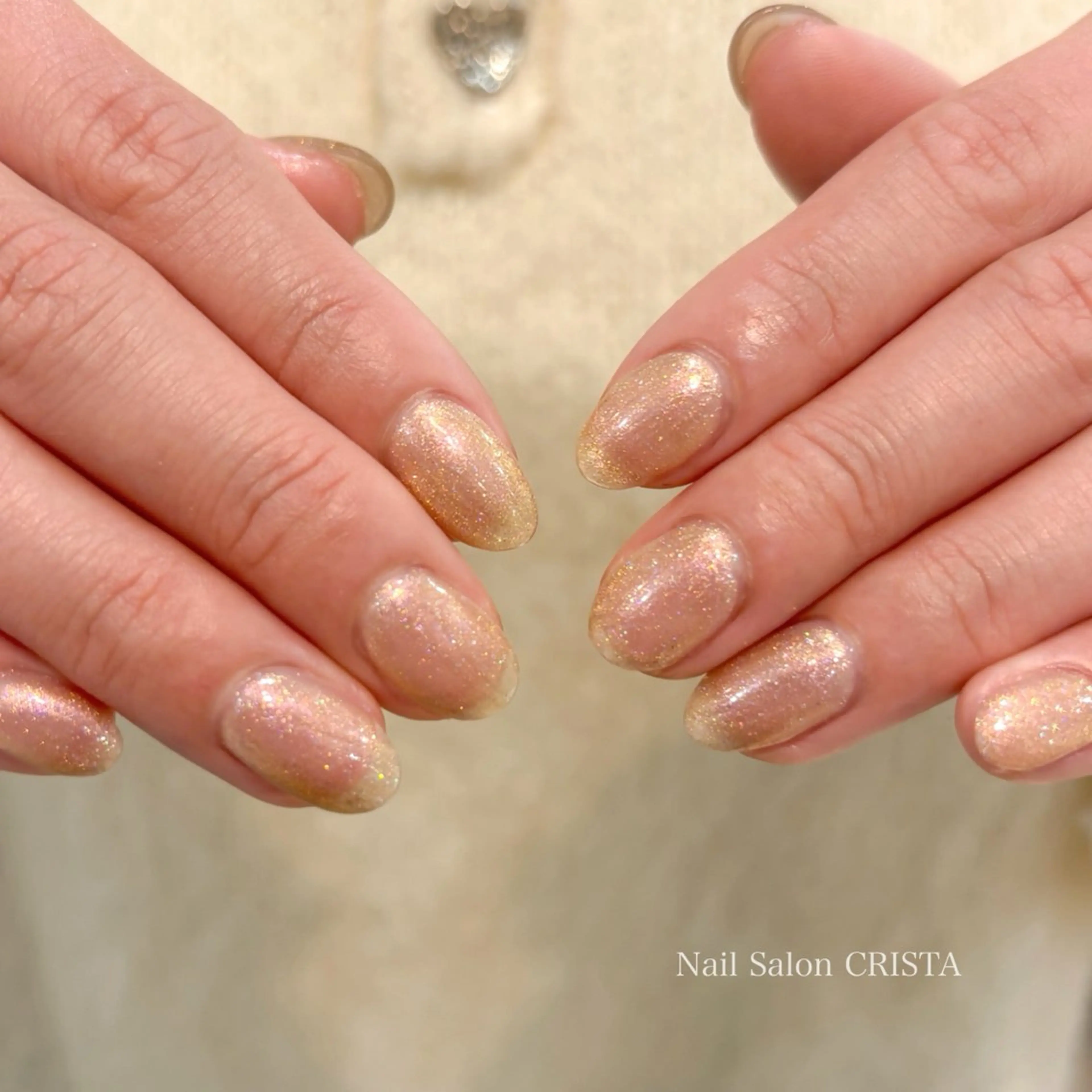 ネイル フラッシュネイル フラッシュマグ キラキラネイル マグネットネイル ワンカラーネイル ハンドネイル Nail Salon CRISTA所属・CRISTA chikakoのネイルデザイン