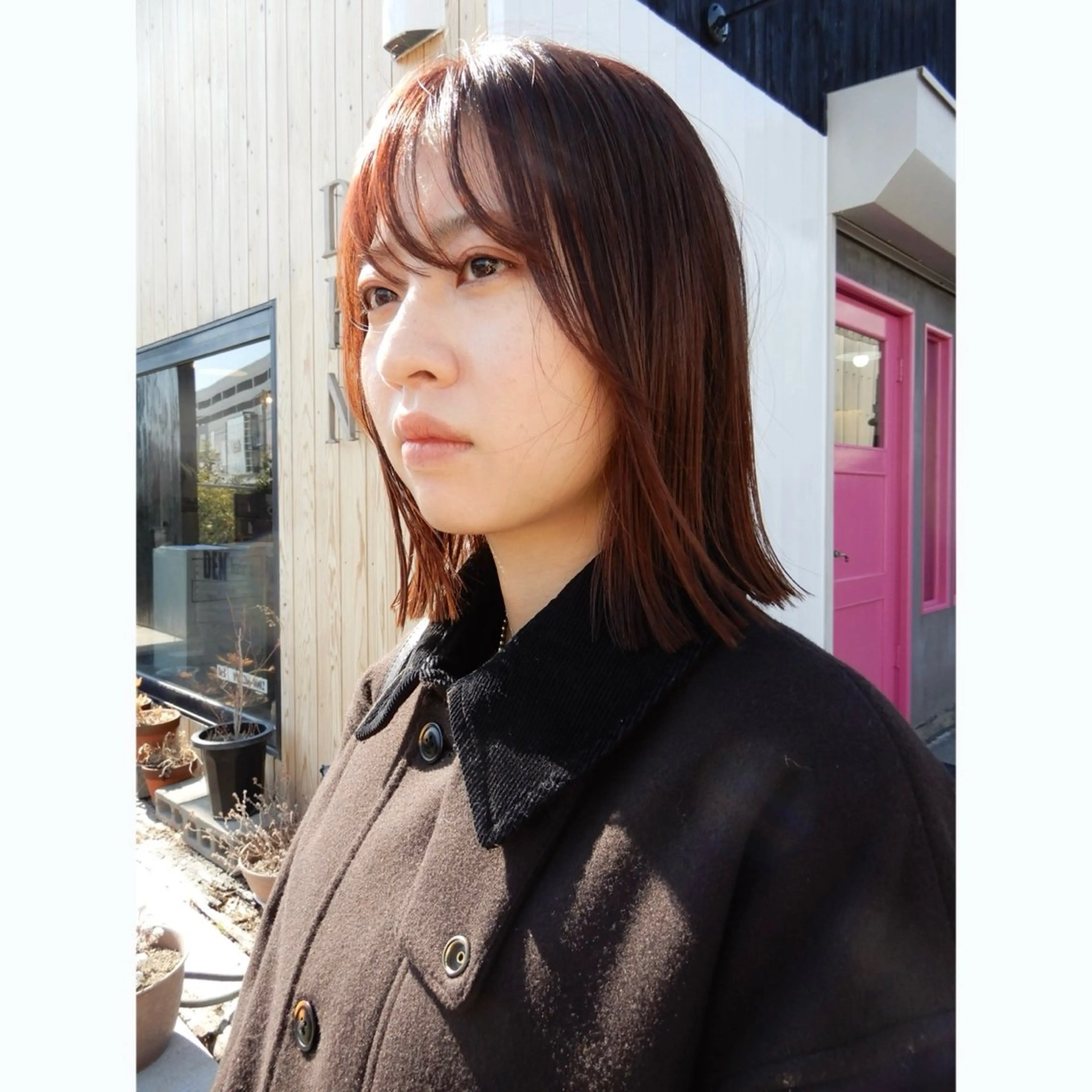 ミディアム カラー カット ヘアカラー デザインカット🎨 ボブ🫟おざきのヘアスタイル