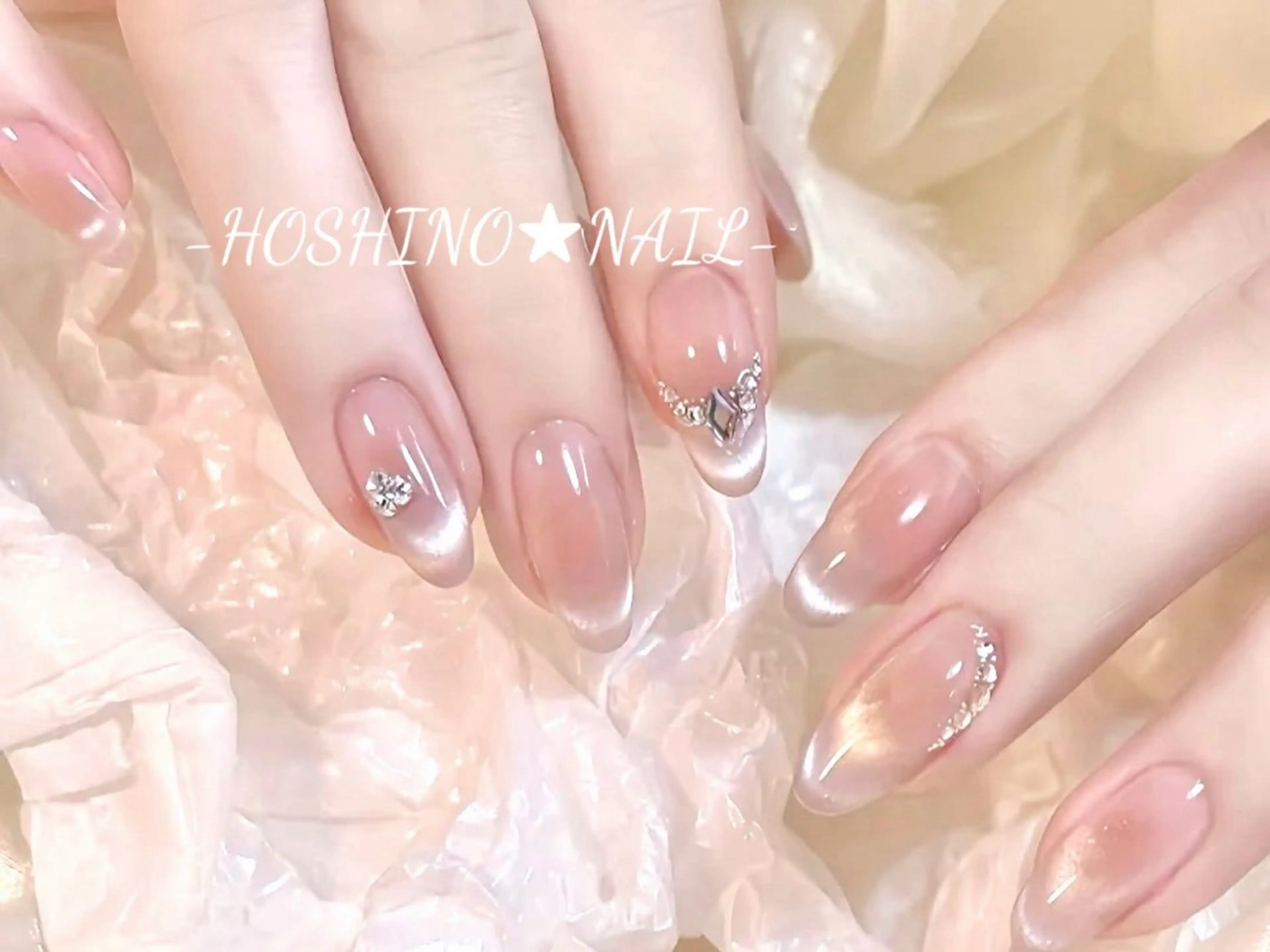 ネイル 長さ出し フットネイル ジェルネイル 韓国ネイル マグネットネイル ハンドネイル ★HOSHINO NAIL★新宿店のネイルデザイン