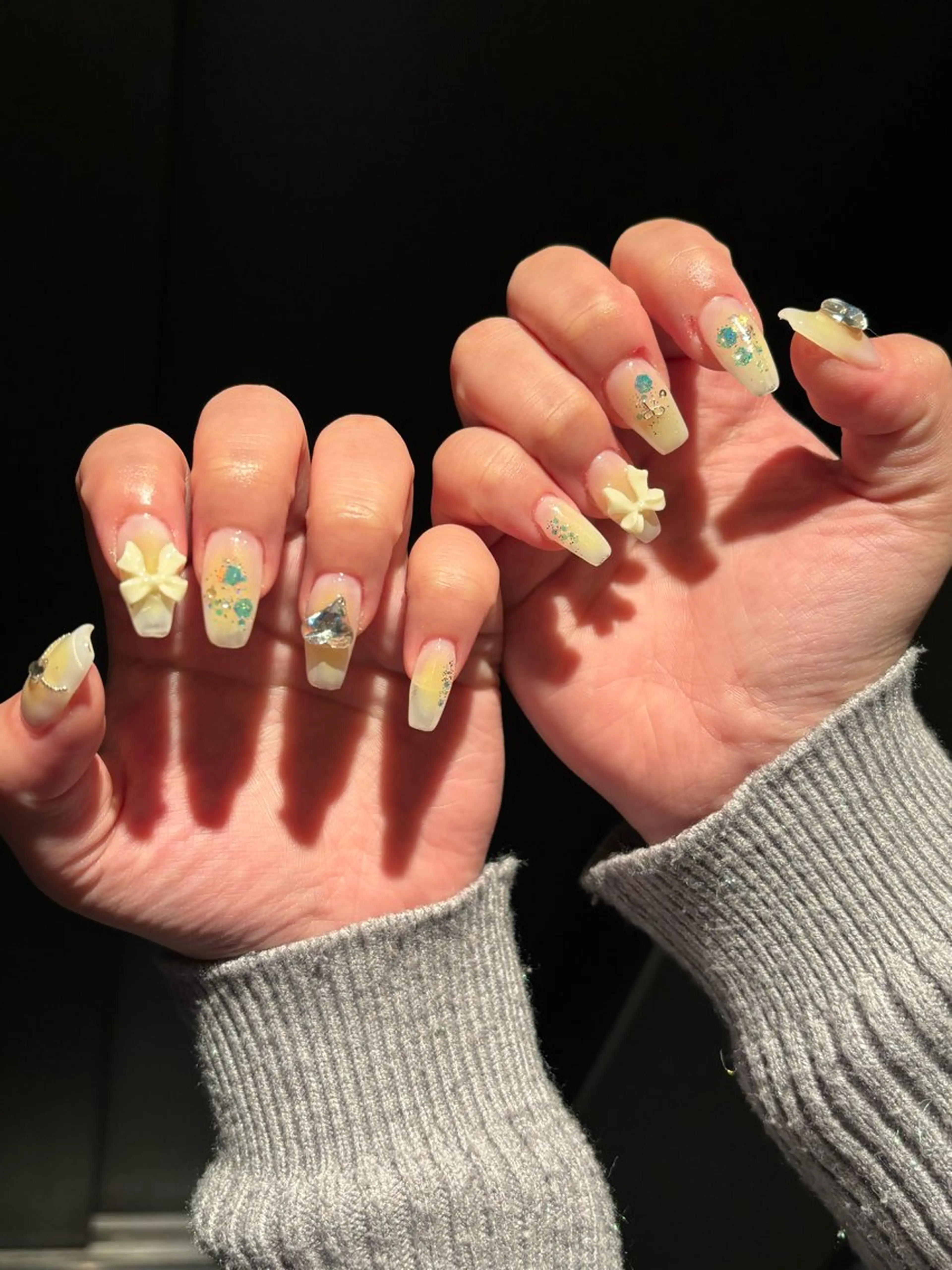 ネイル カジュアル マグネットネイル 持ち込み ニュアンスネイル シンプルネイル ハンドネイル ハンドケア ボニー Coco nailのネイルデザイン