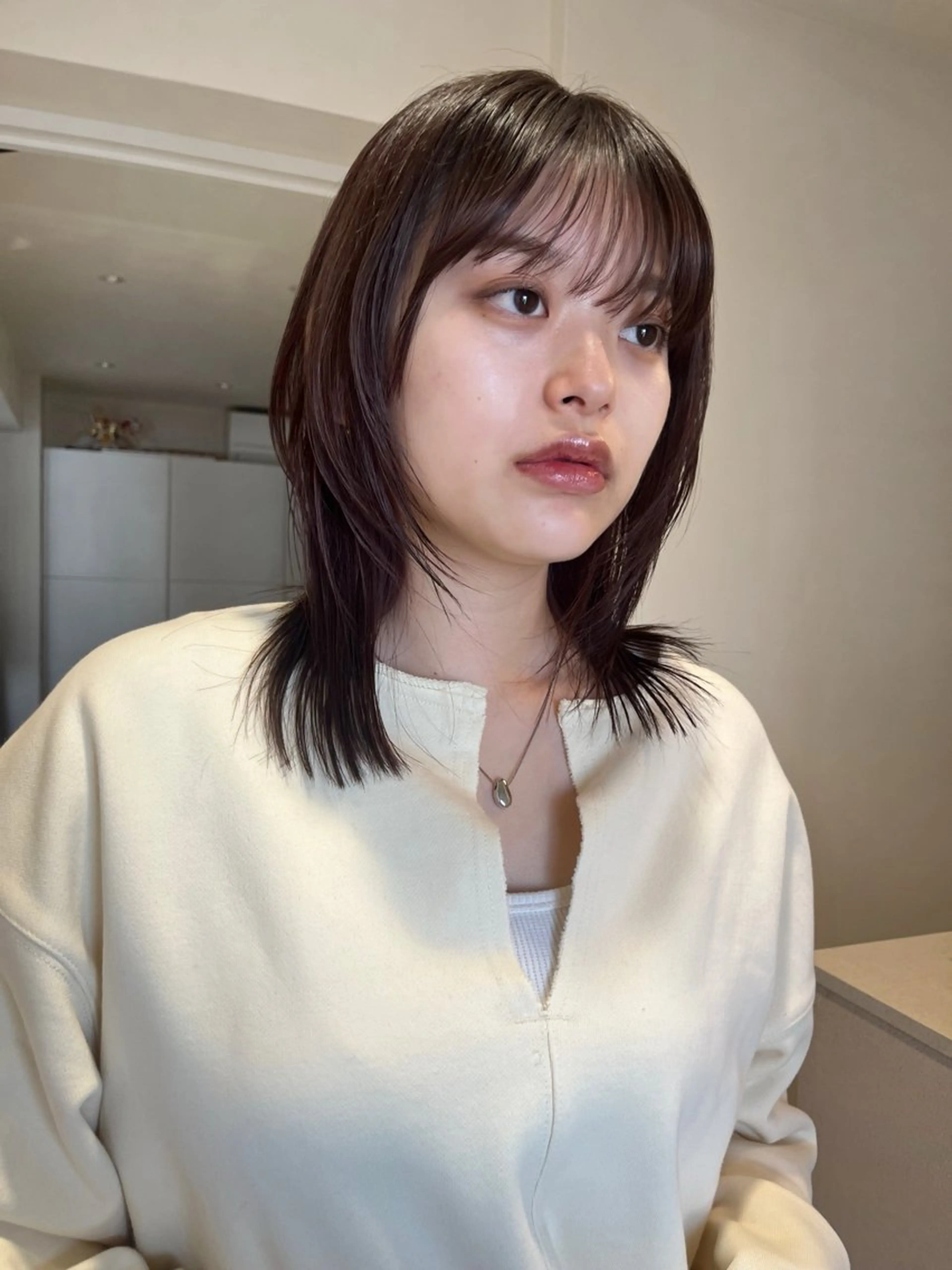 ミディアム カラー GO TODAY シェアサロン 表参道Flos店所属・nishi fuyumiのヘアスタイル