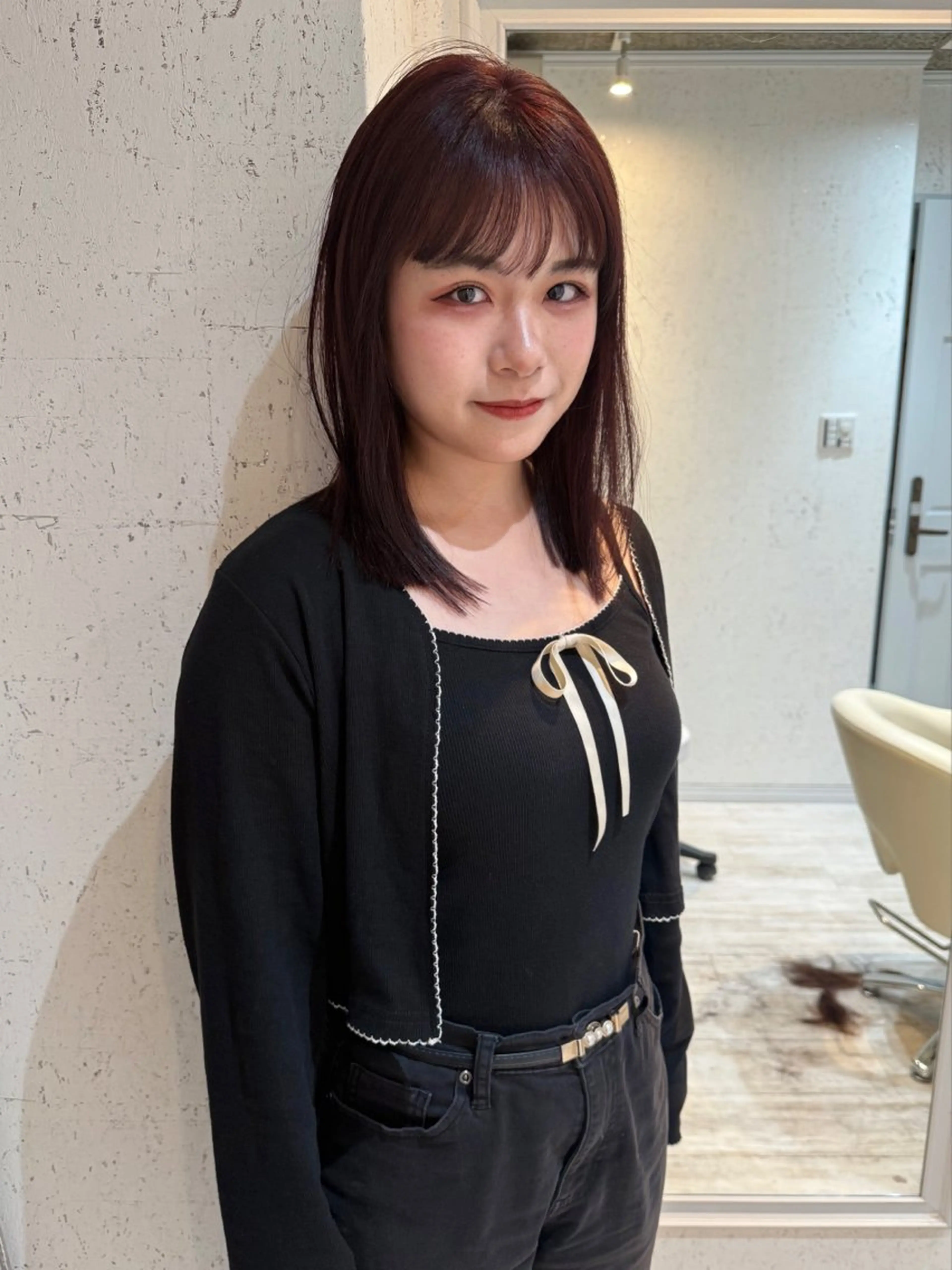 ミディアム カラー カット ヘアカラー トリートメント mai / linoah˚✧のヘアスタイル