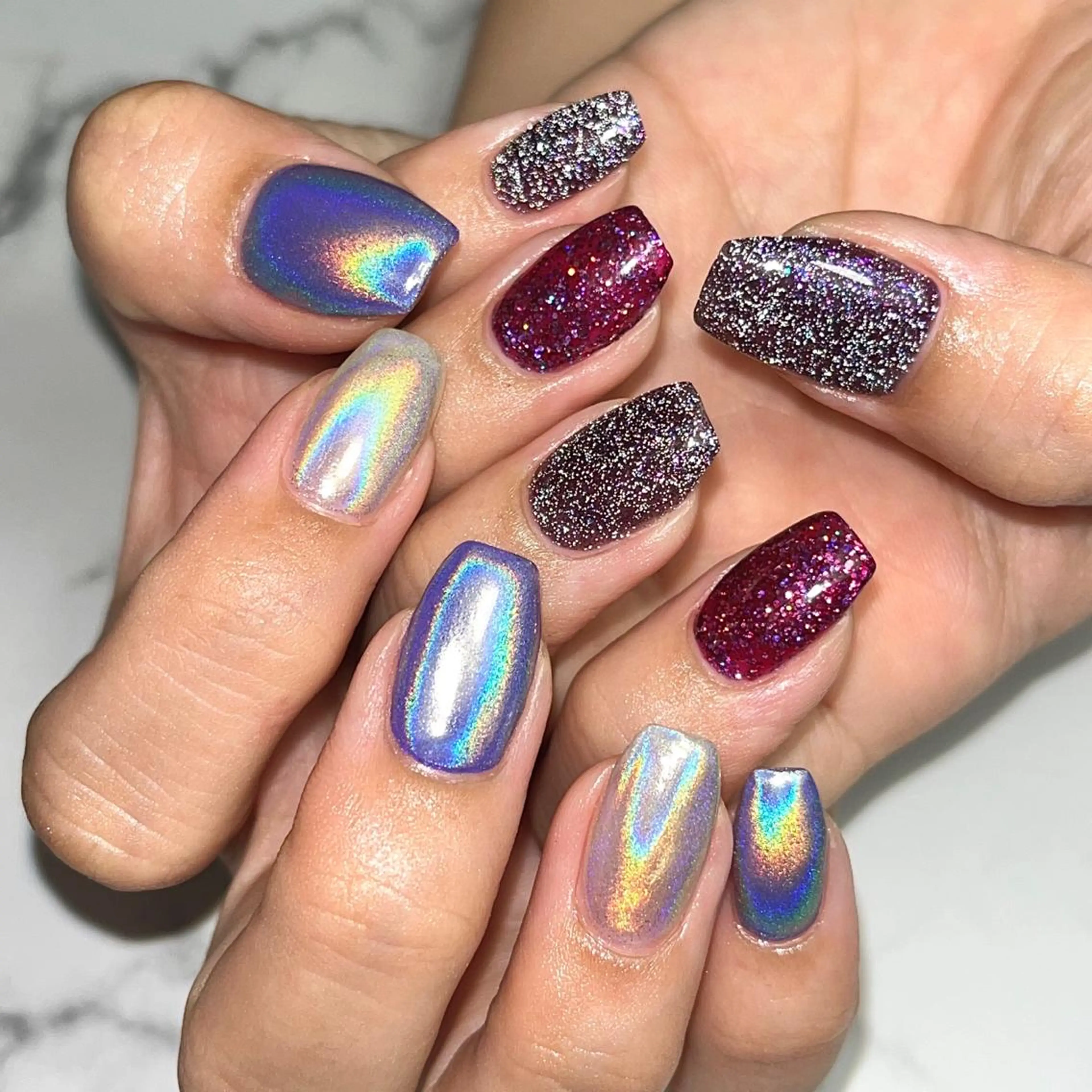 ネイル ワンカラーネイル スクエアネイル ハンドネイル NAIL NOWのネイルデザイン