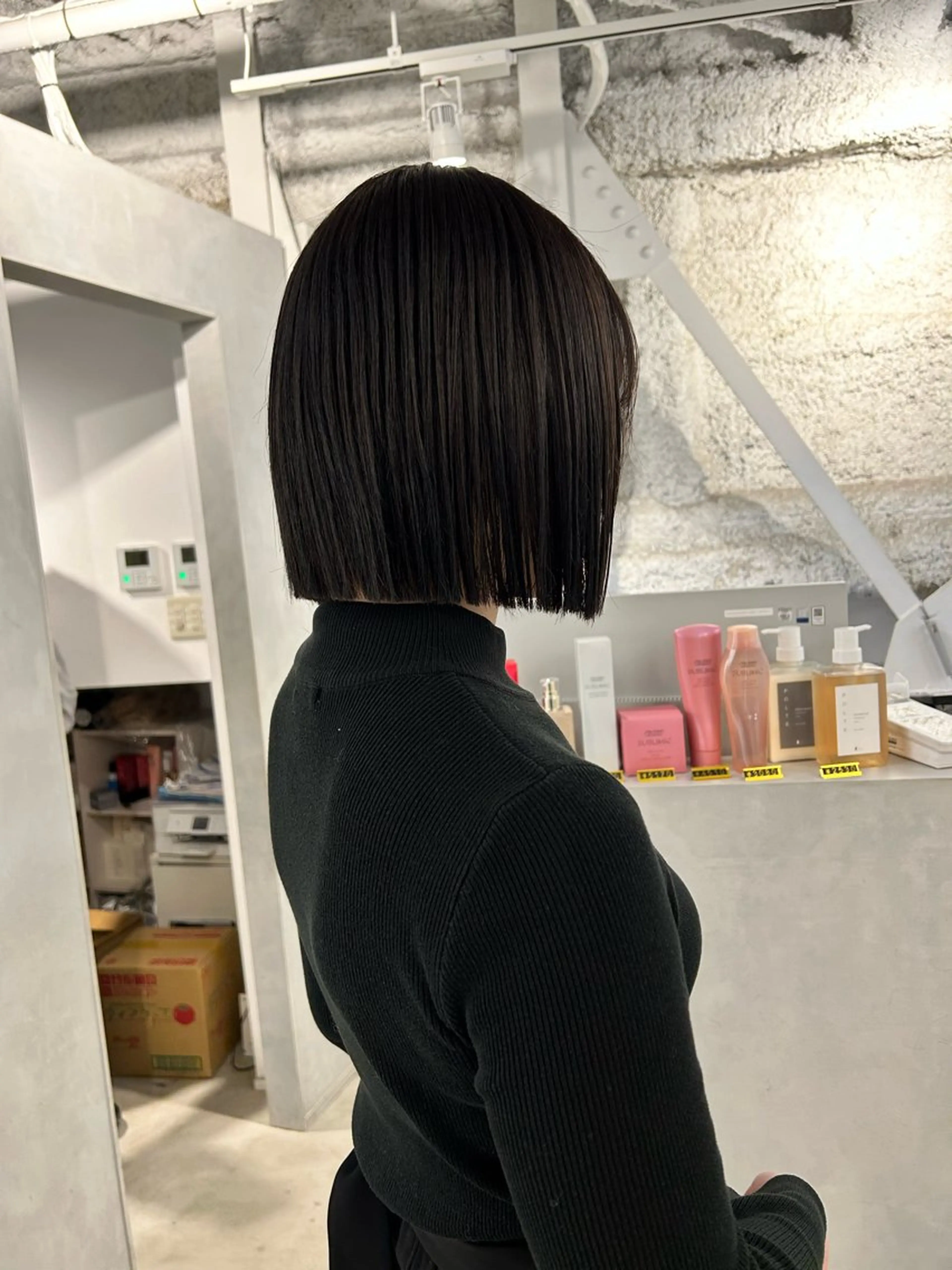 ショート カラー カット ヘアカラー トリートメント 切りっぱなしBOB 職人💜Anzuのヘアスタイル