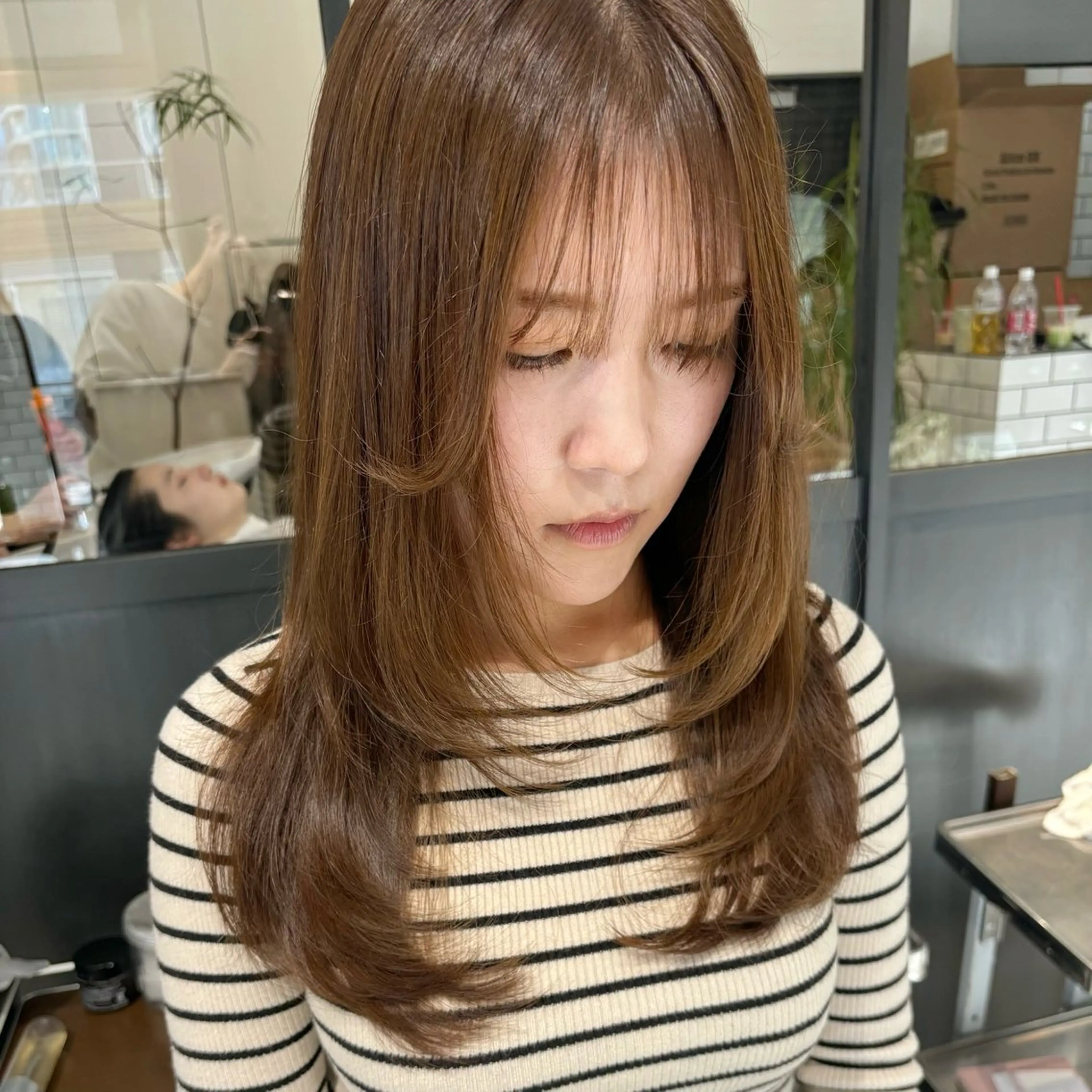 カット＋〔透明感UP〕イルミナカラー＋2STEPトリートメント🥣の写真