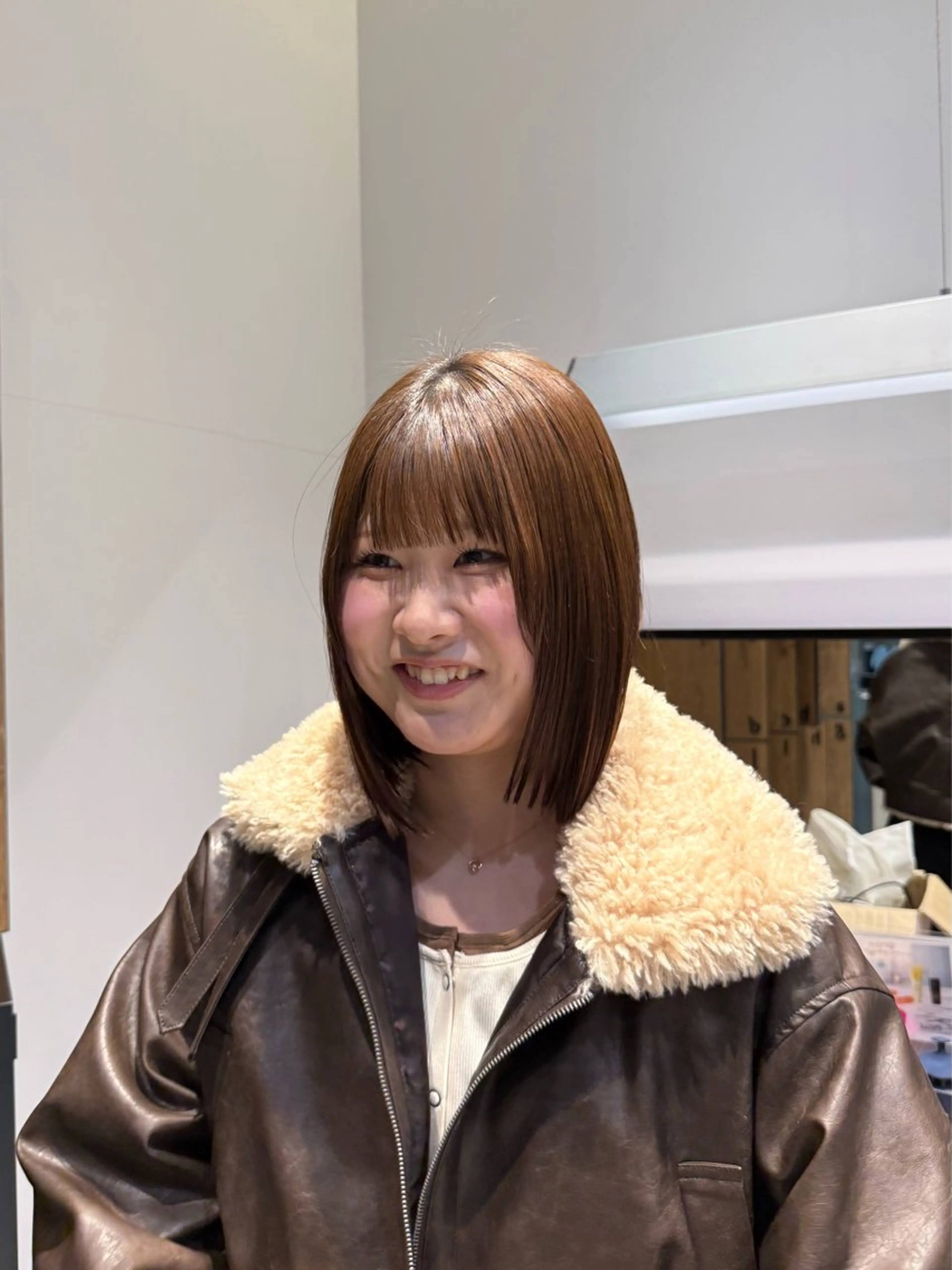 ミディアム ボブ 水谷 星羅のヘアスタイル