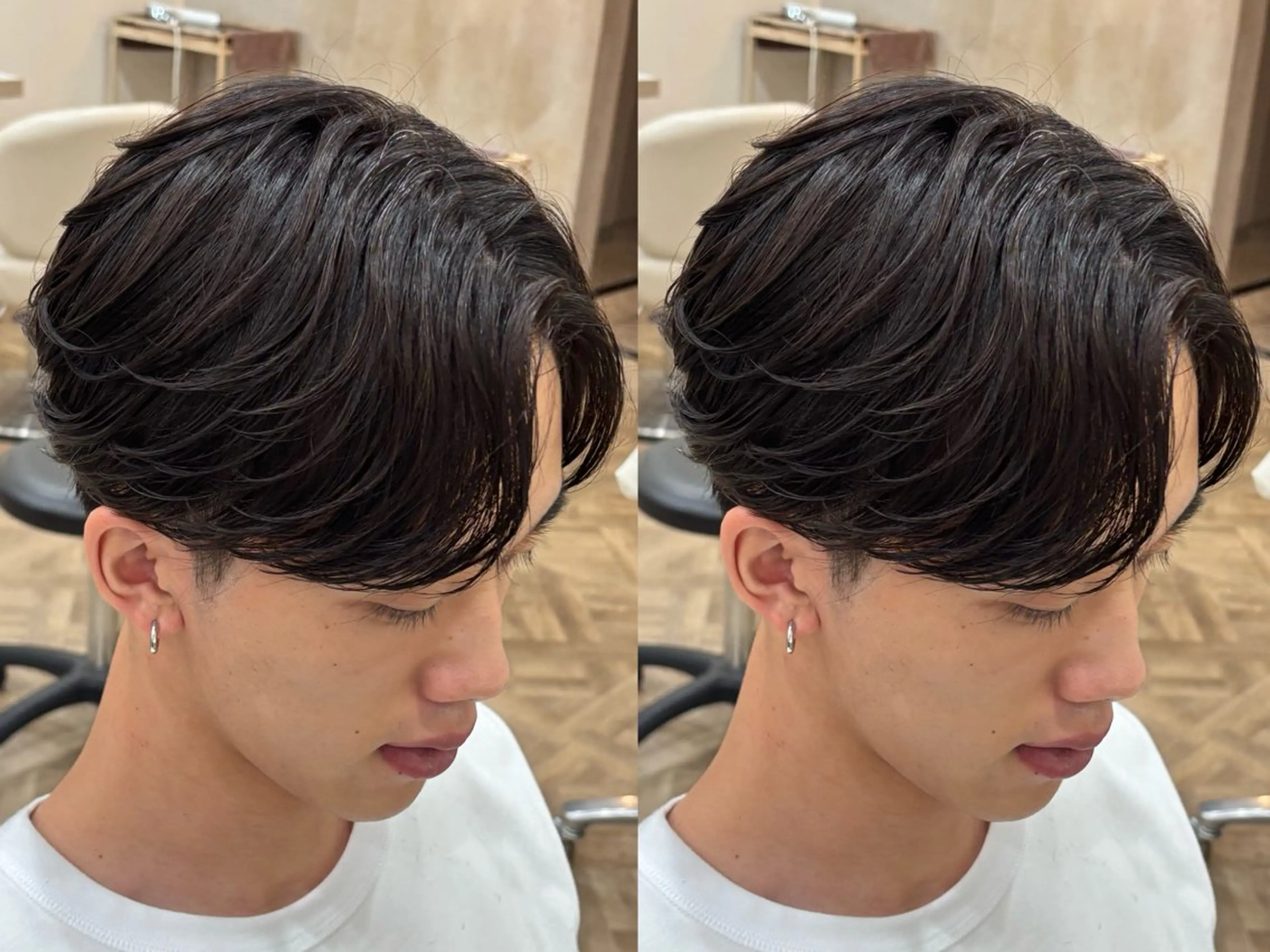 ショート パーマ メンズ メンズパーマ ニュアンスパーマ カット パーマ トリートメント パーマ職人DAIKI ツイスパ/波巻きのヘアスタイル