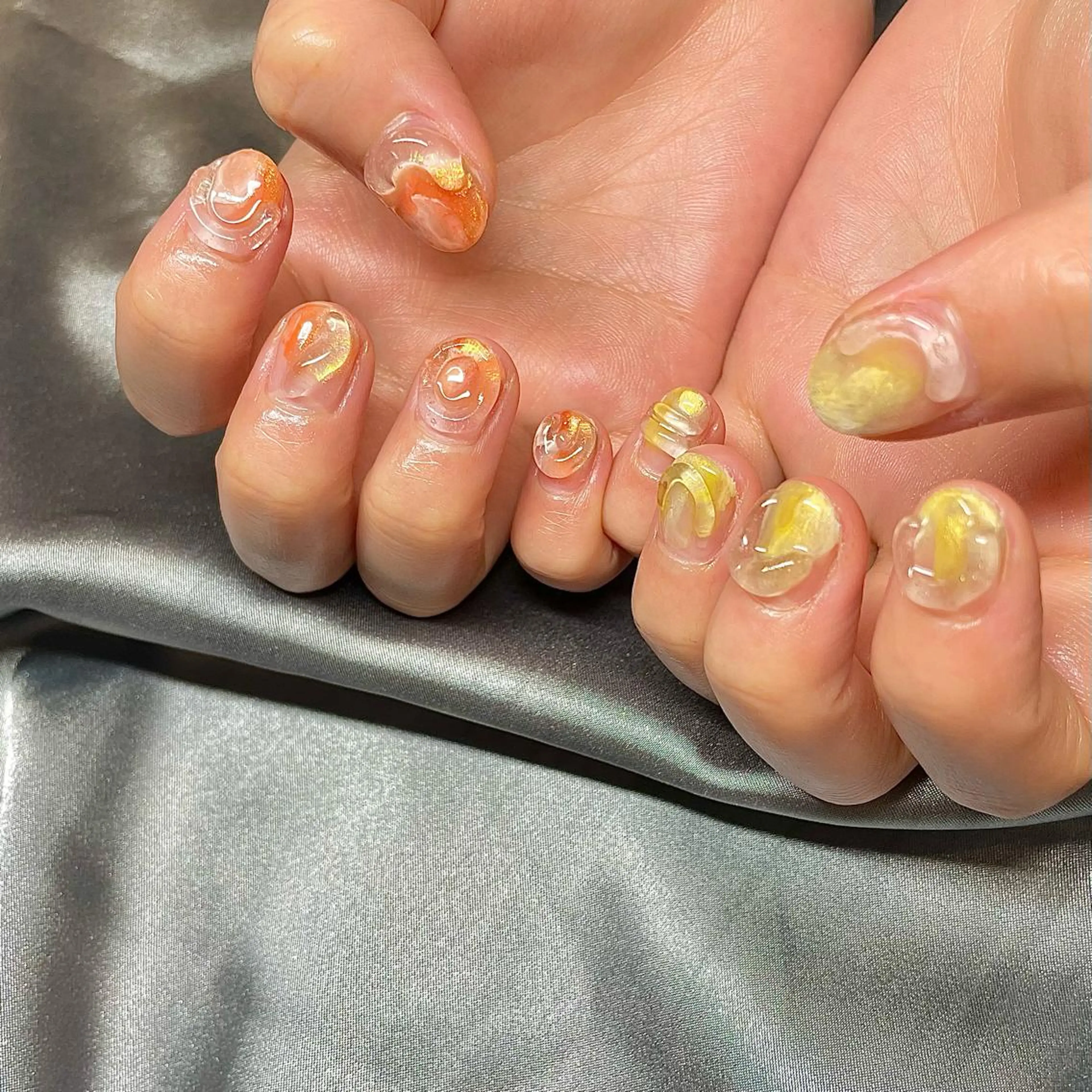 ショート カラー パーマ ヘアアレンジ メンズ キッズ ネイル マツエク・マツパ アイブロウ クリアネイル ジェルネイル ぷっくりネイル nail&eye Aoのマツエク・マツパデザイン