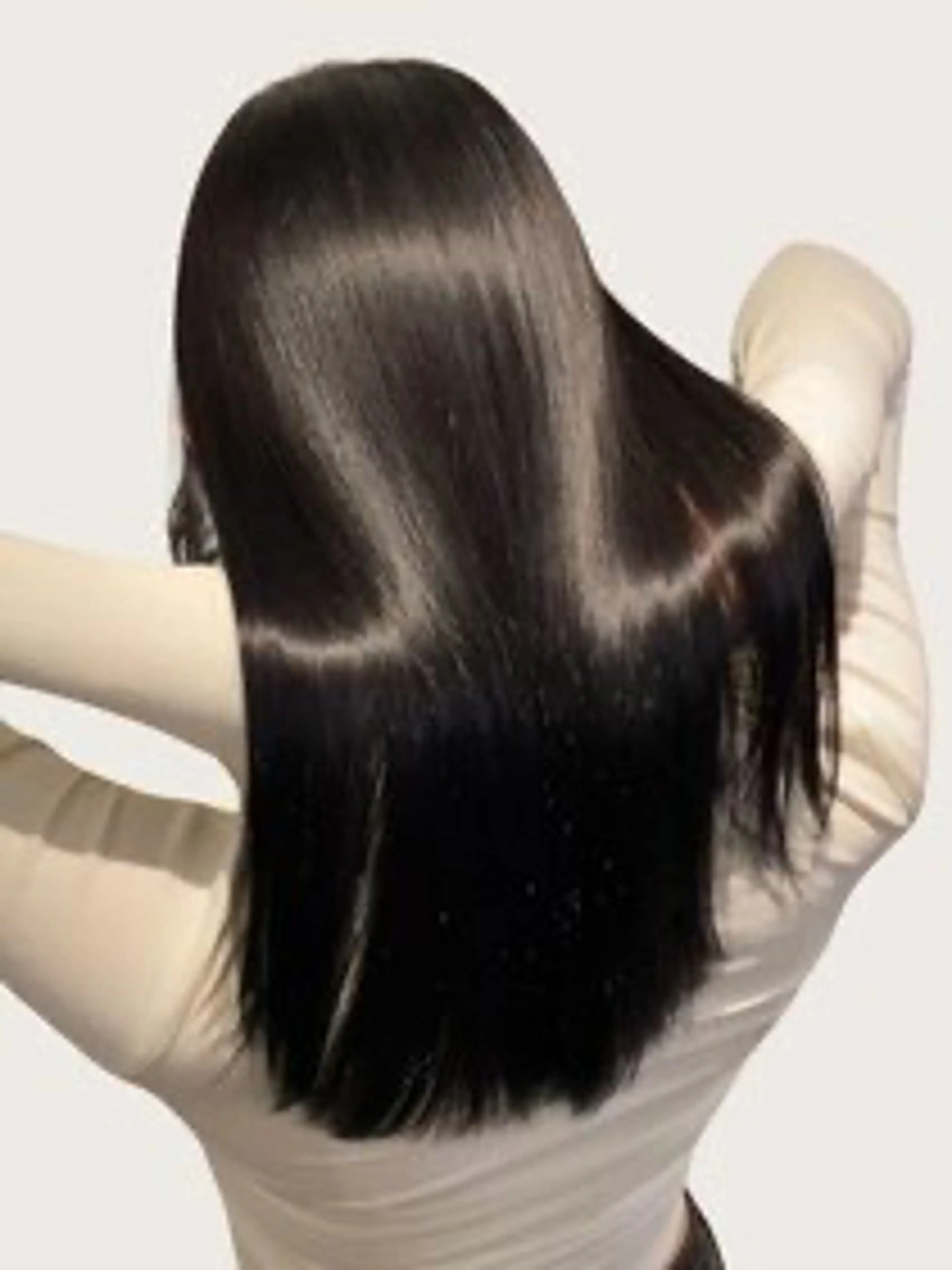 セミロング カット 縮毛矯正 竹田 佳奈のヘアスタイル