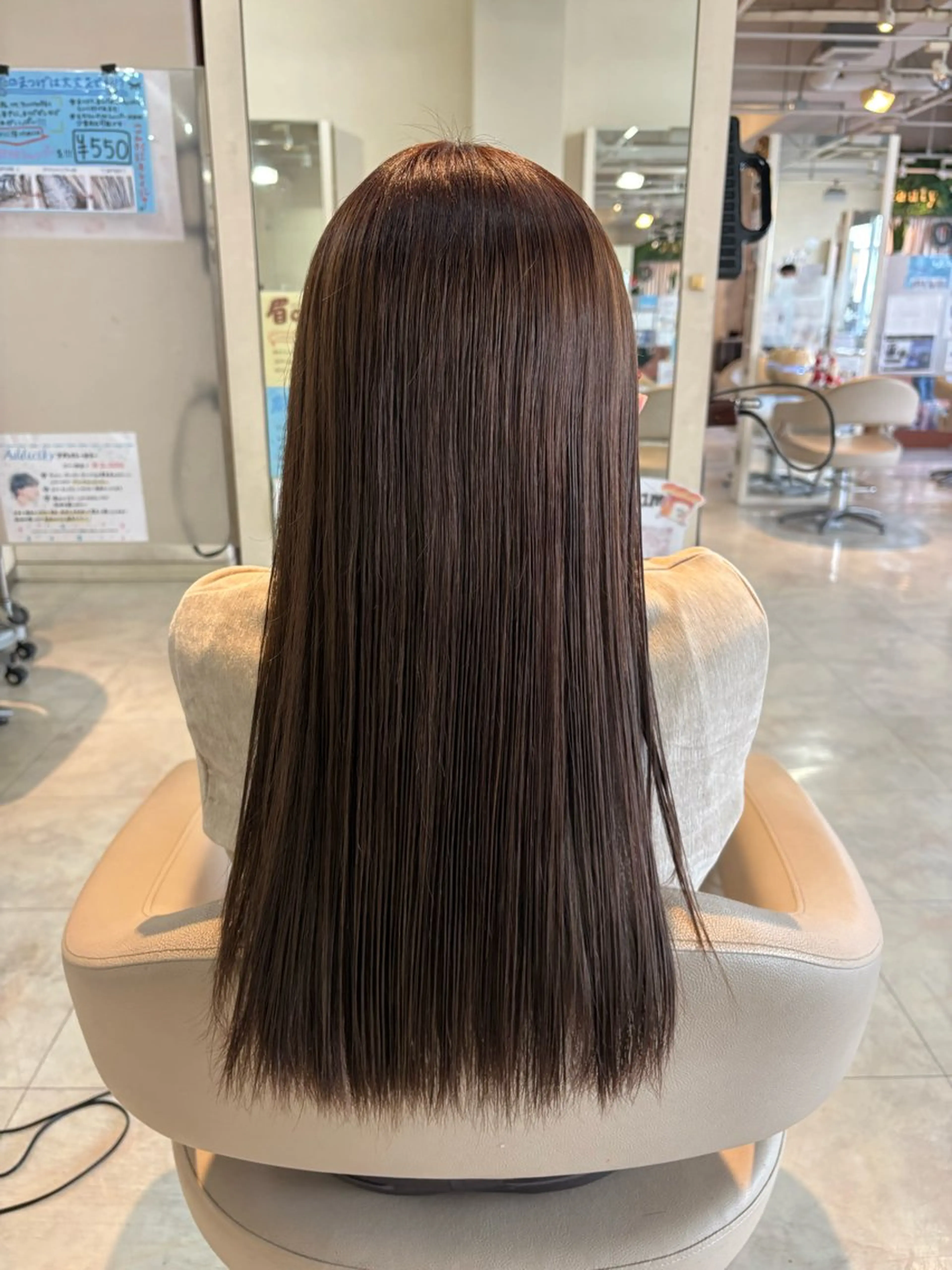 ロング カラー ブリーチ ブラウンカラー ヘアカラー 小森 永のヘアスタイル