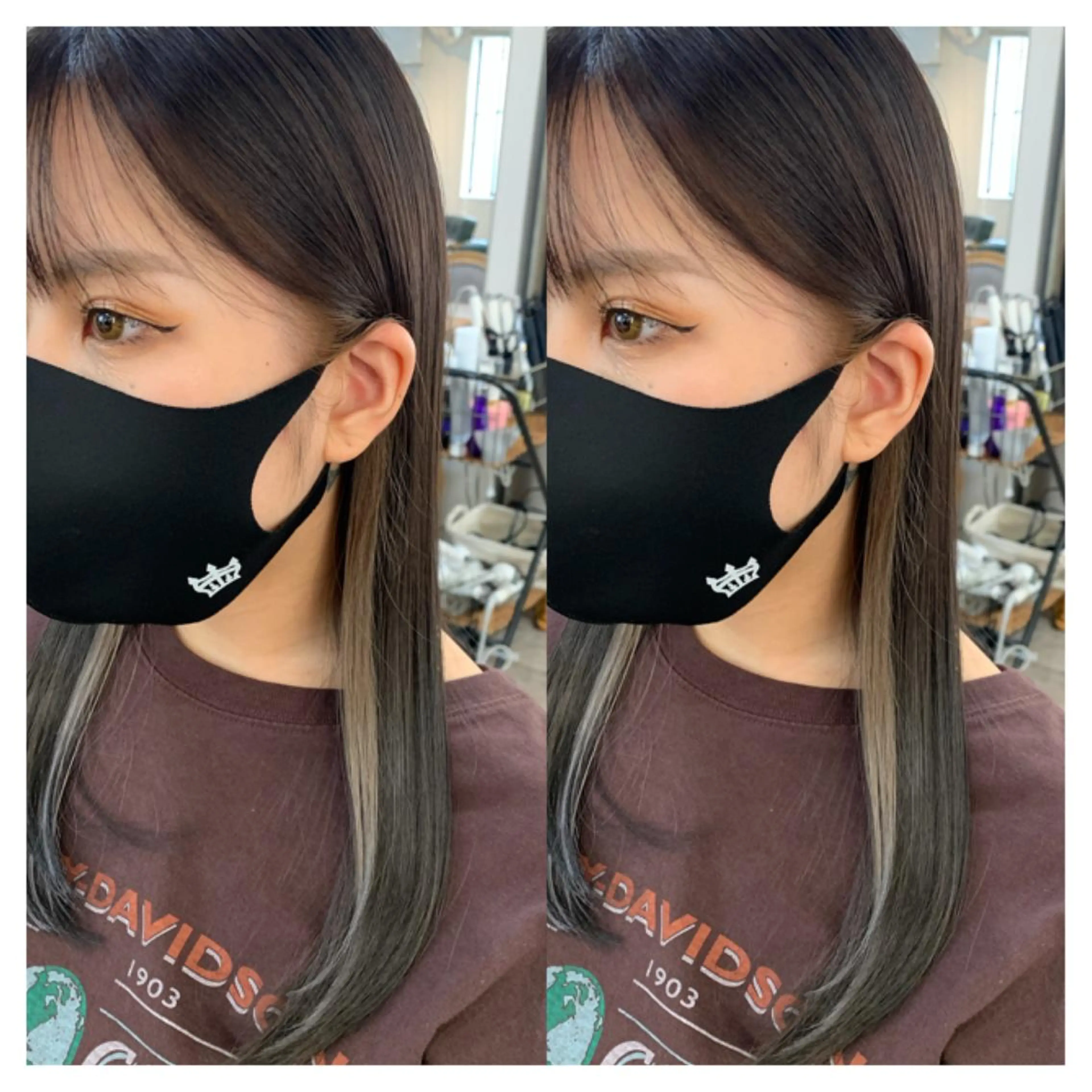 ロング カラー カット ヘアカラー トリートメント 村山 茉衣のヘアスタイル