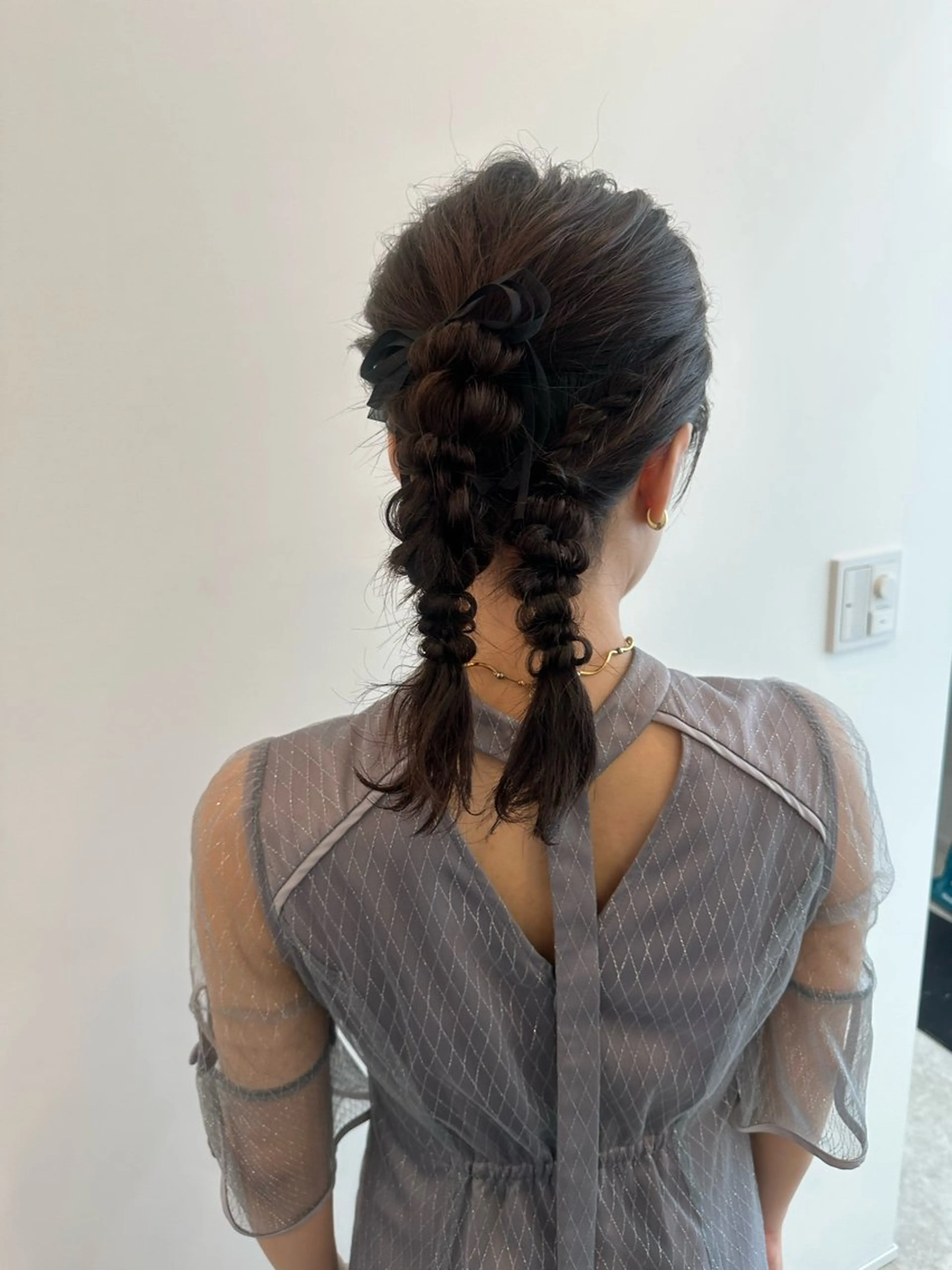 ミディアム ヘアアレンジ ヘアセット ヘアセット/艶カラー 💐nao.のヘアスタイル