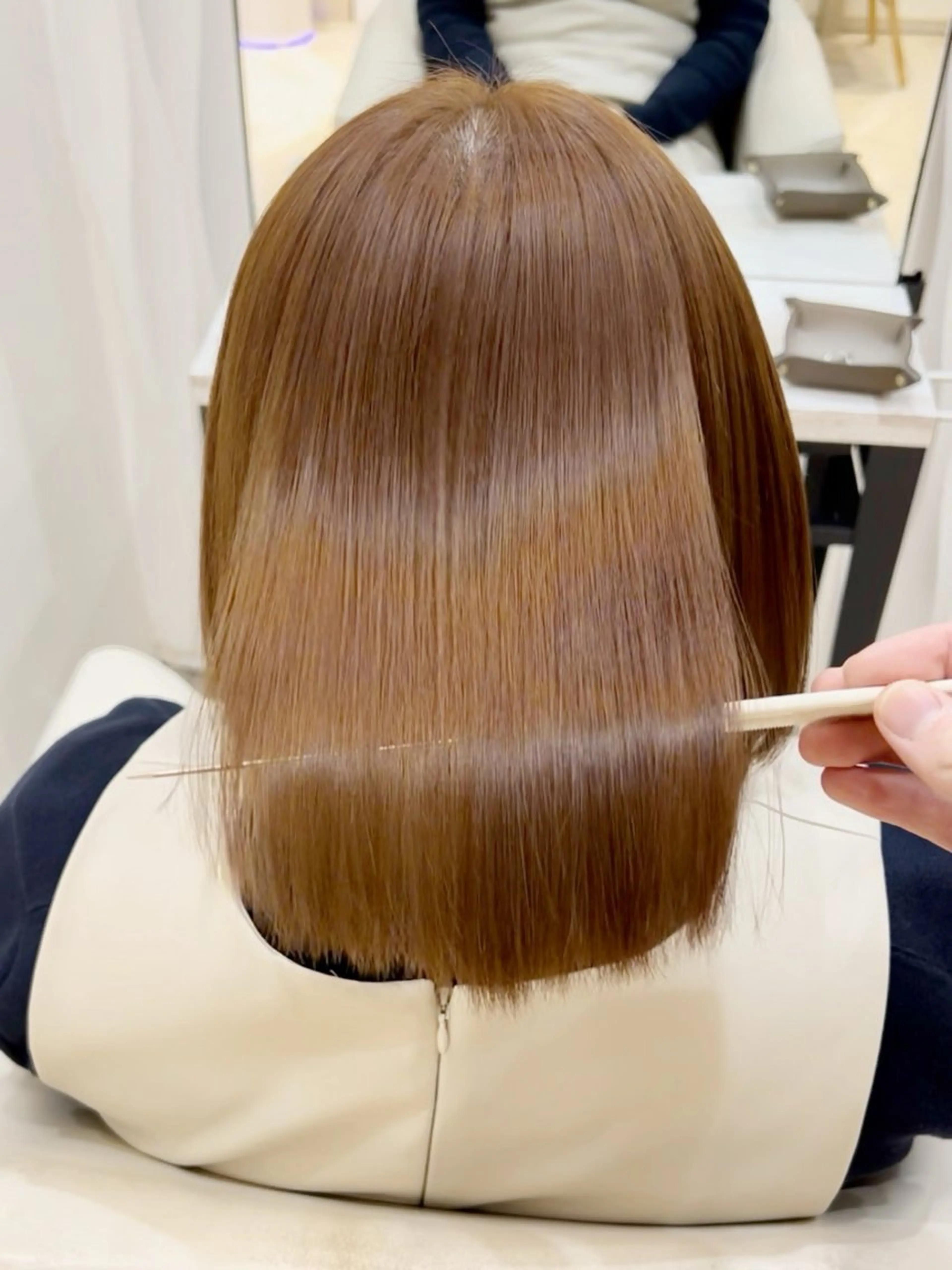 セミロング カラー パーマ 縮毛矯正 トリートメント 🌈髪質改善特化🌈 縮毛矯正/原口純平のヘアスタイル