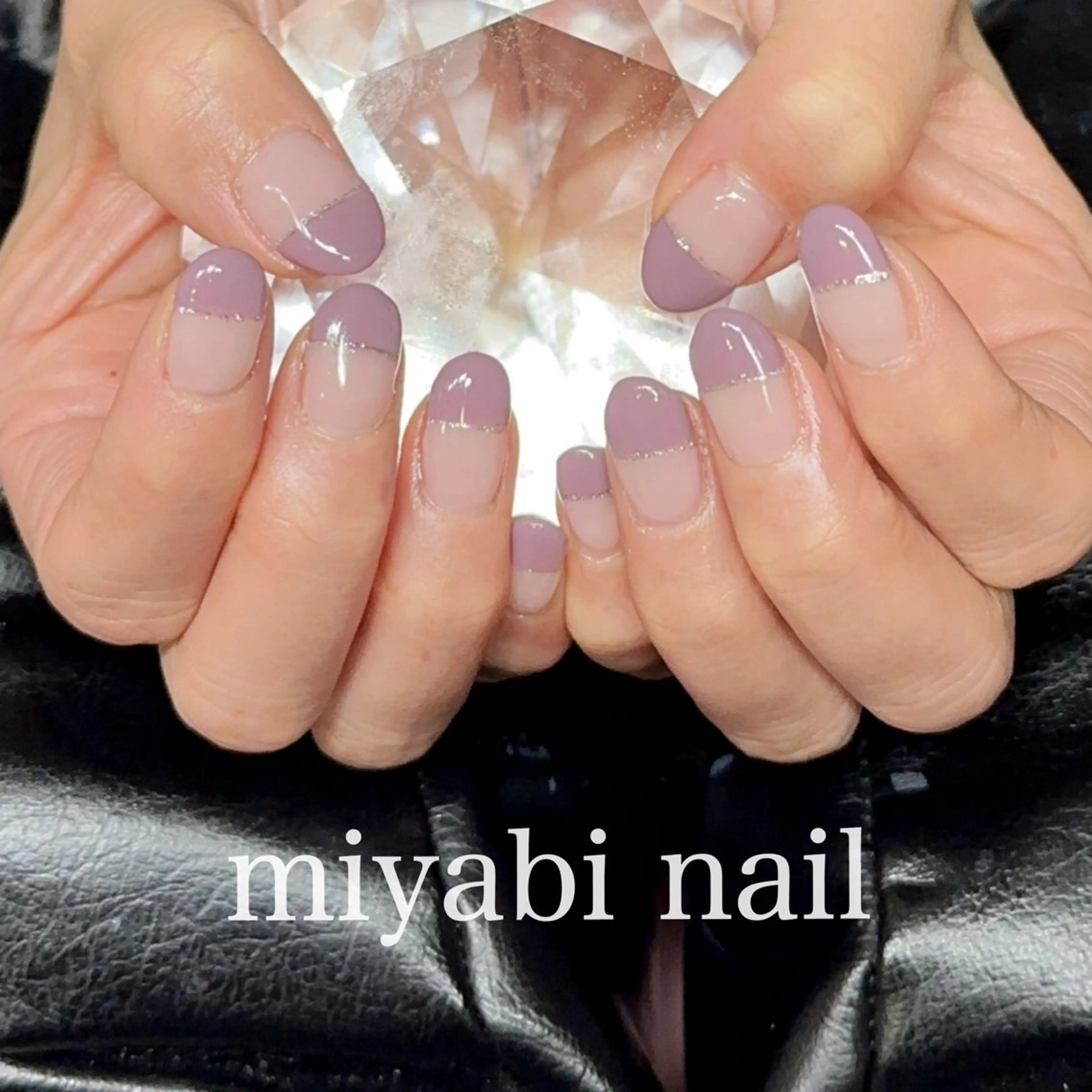 ネイル フレンチネイル ジェルネイル 持ち込み ピンク シンプルネイル ハンドネイル miyabi nail 桂川駅近くのネイルデザイン