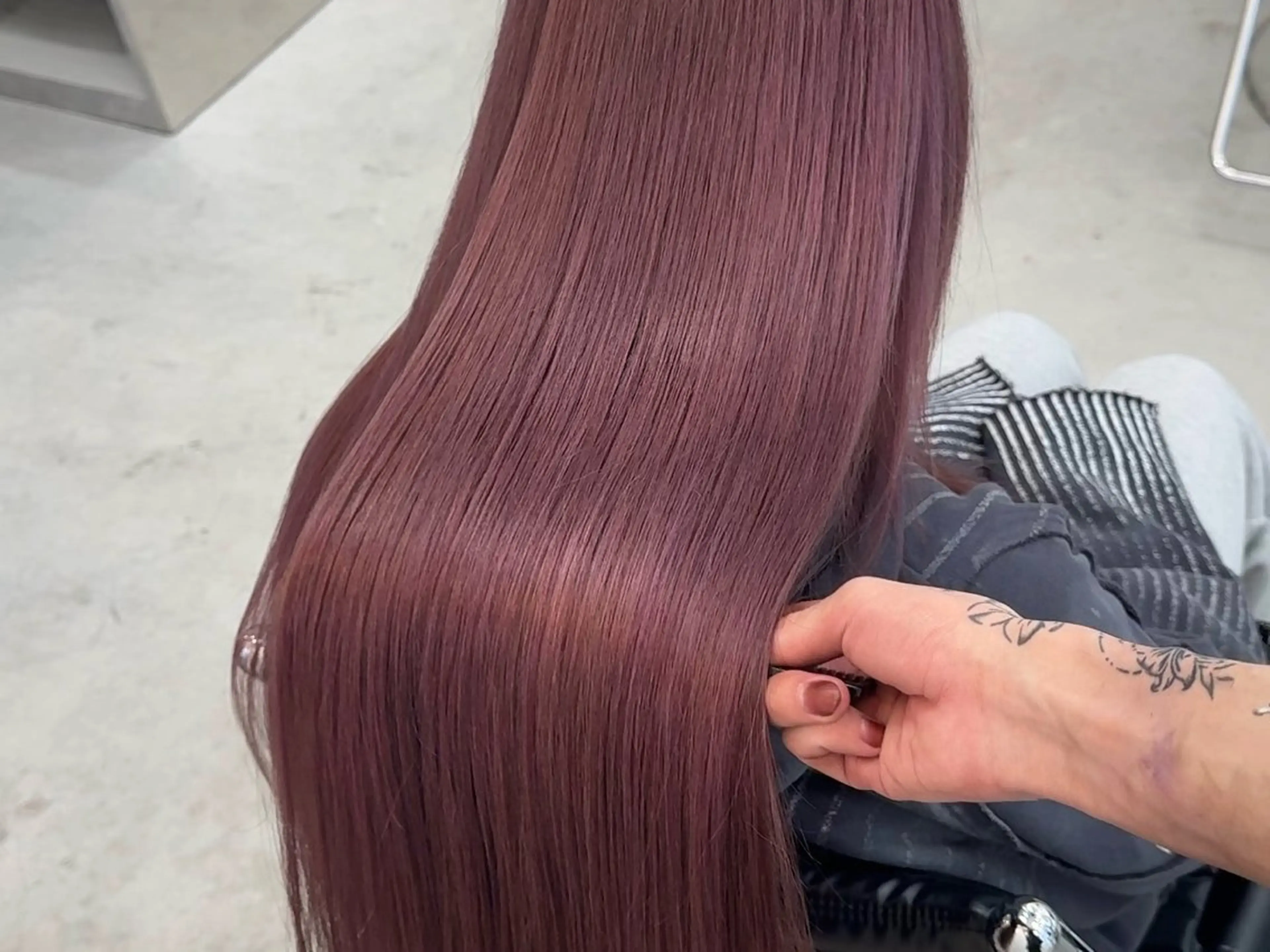 ロング カラー カット ヘアカラー llwy名古屋栄所属・RYUKI/デザイ ンカラー/ブリーチのヘアスタイル