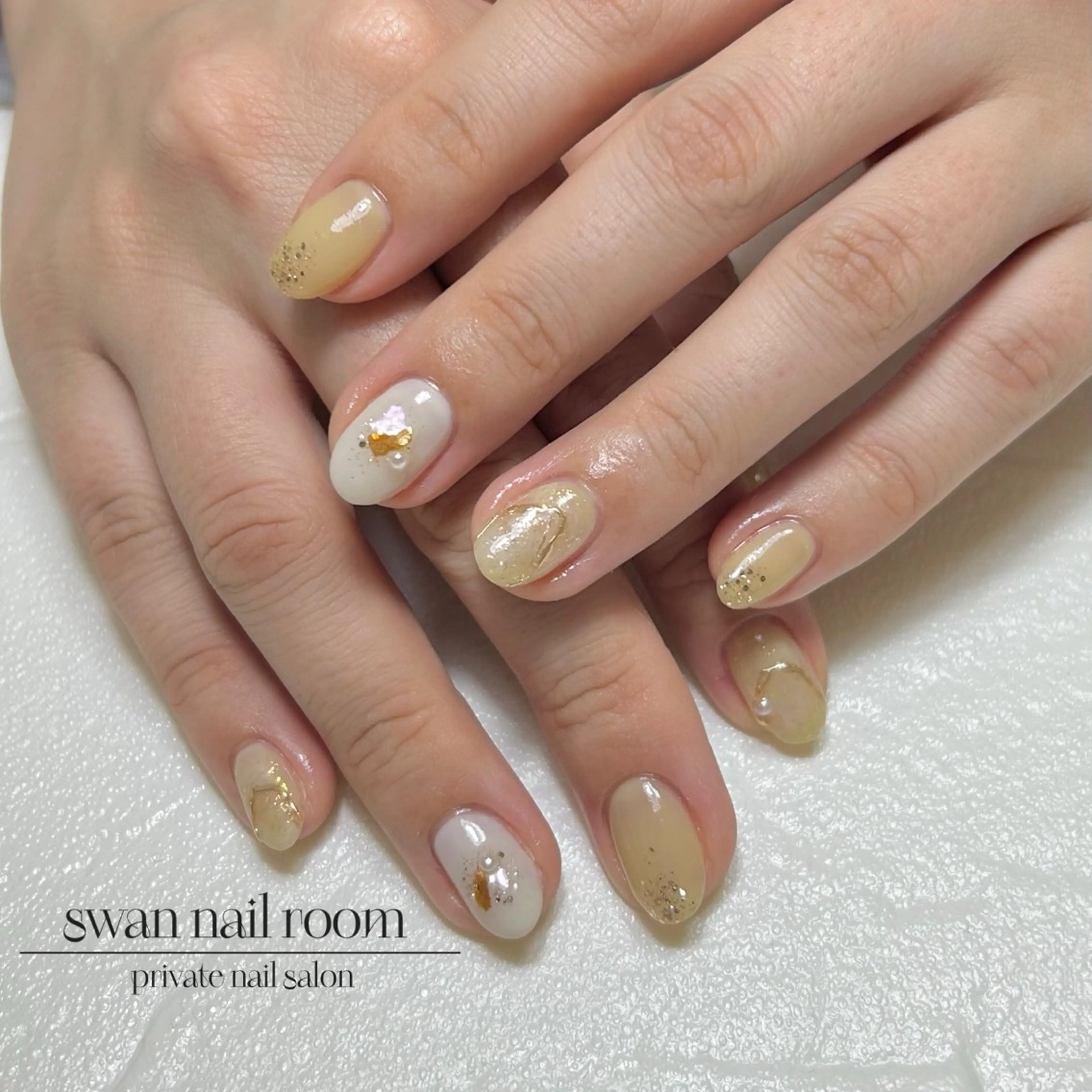 💚ハンドネイル💅(オフ無しアート4本)定額アートコースの写真