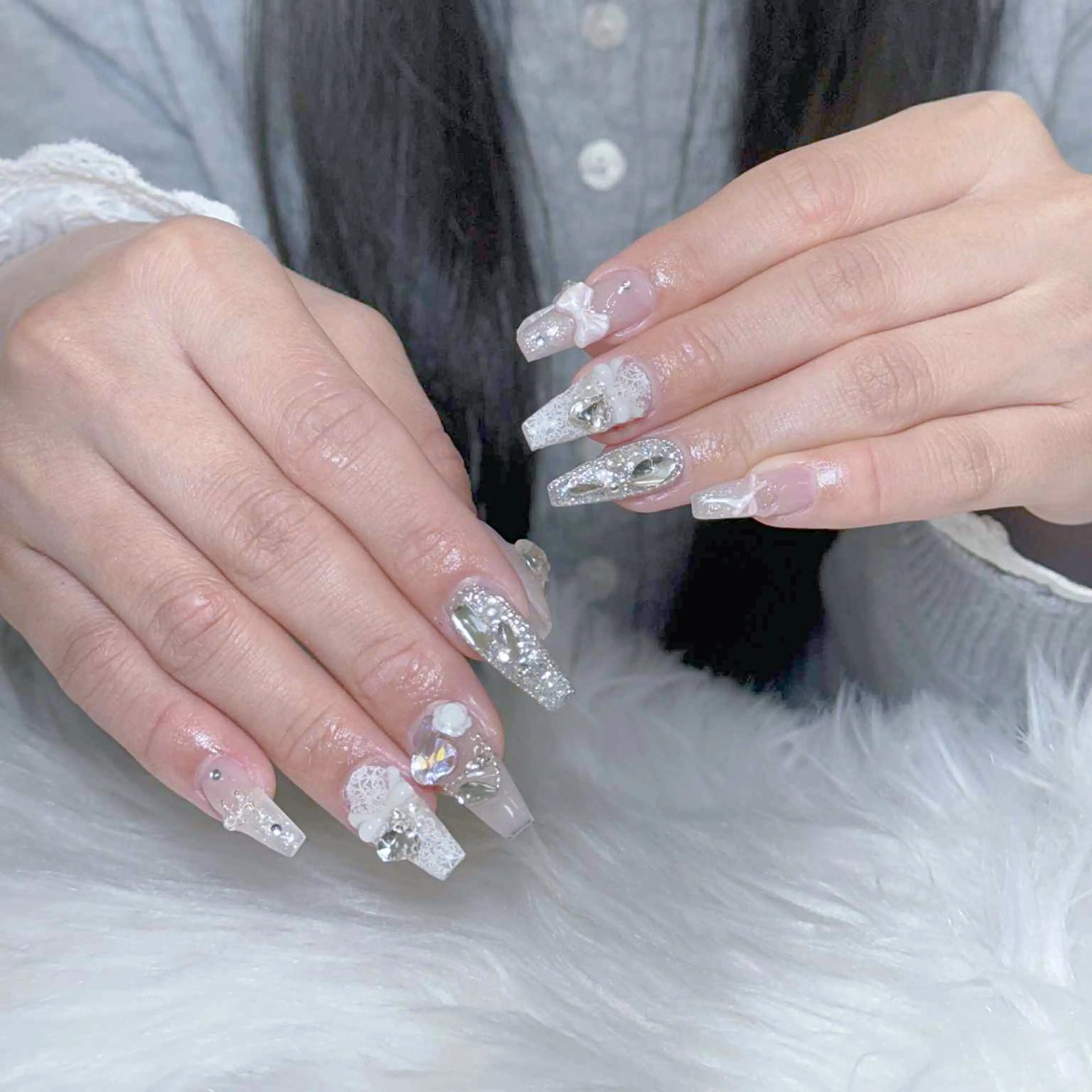 ネイル 韓国ネイル 持ち込み ニュアンスネイル ワンホンネイル ハンドネイル AKIKO NAILのネイルデザイン