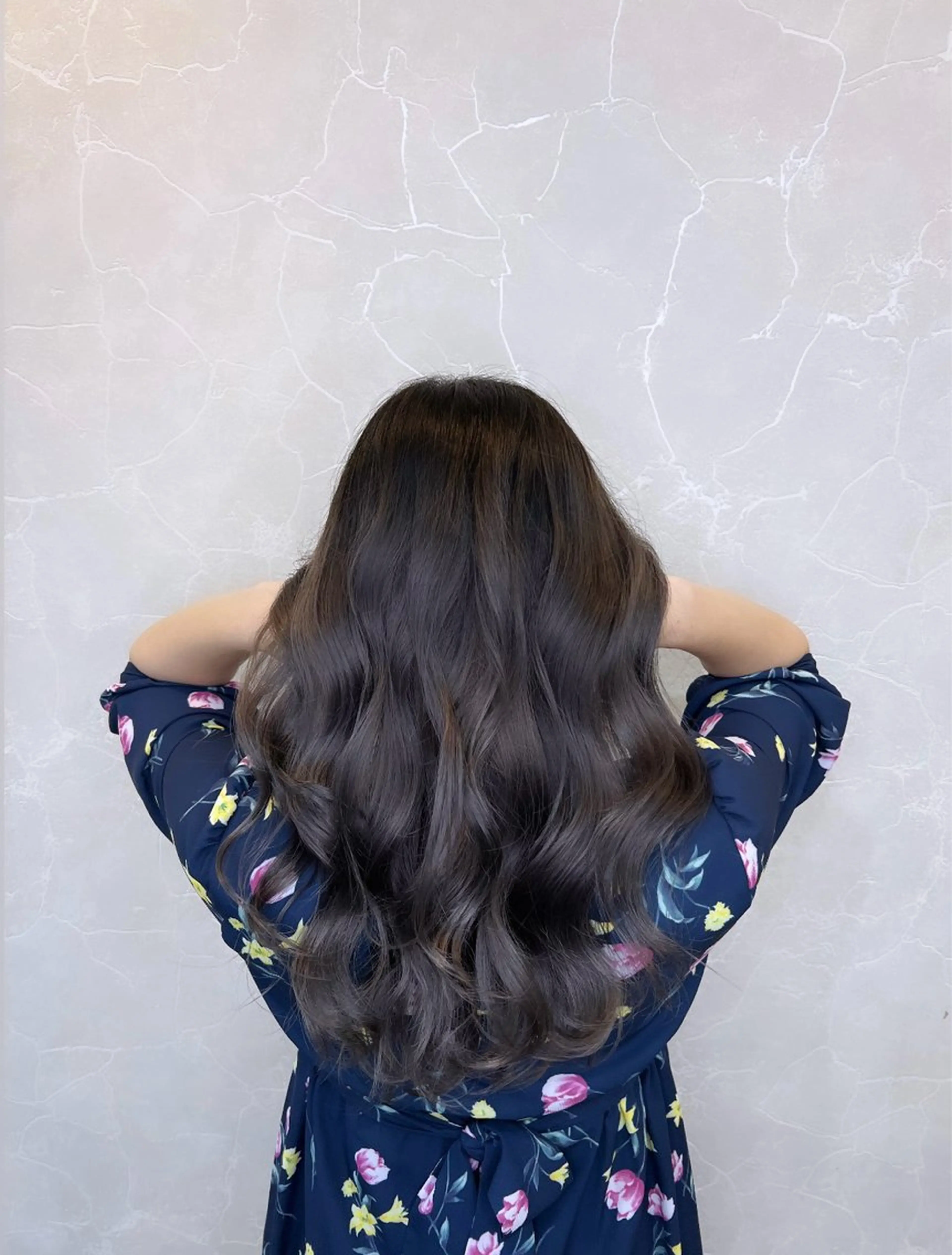 ロング カラー ヘアアレンジ アッシュ ブリーチ グレージュ ハイライトカラー ハイライト ヘアカラー トリートメント ✨艶髪✨ 吉田誠のヘアスタイル