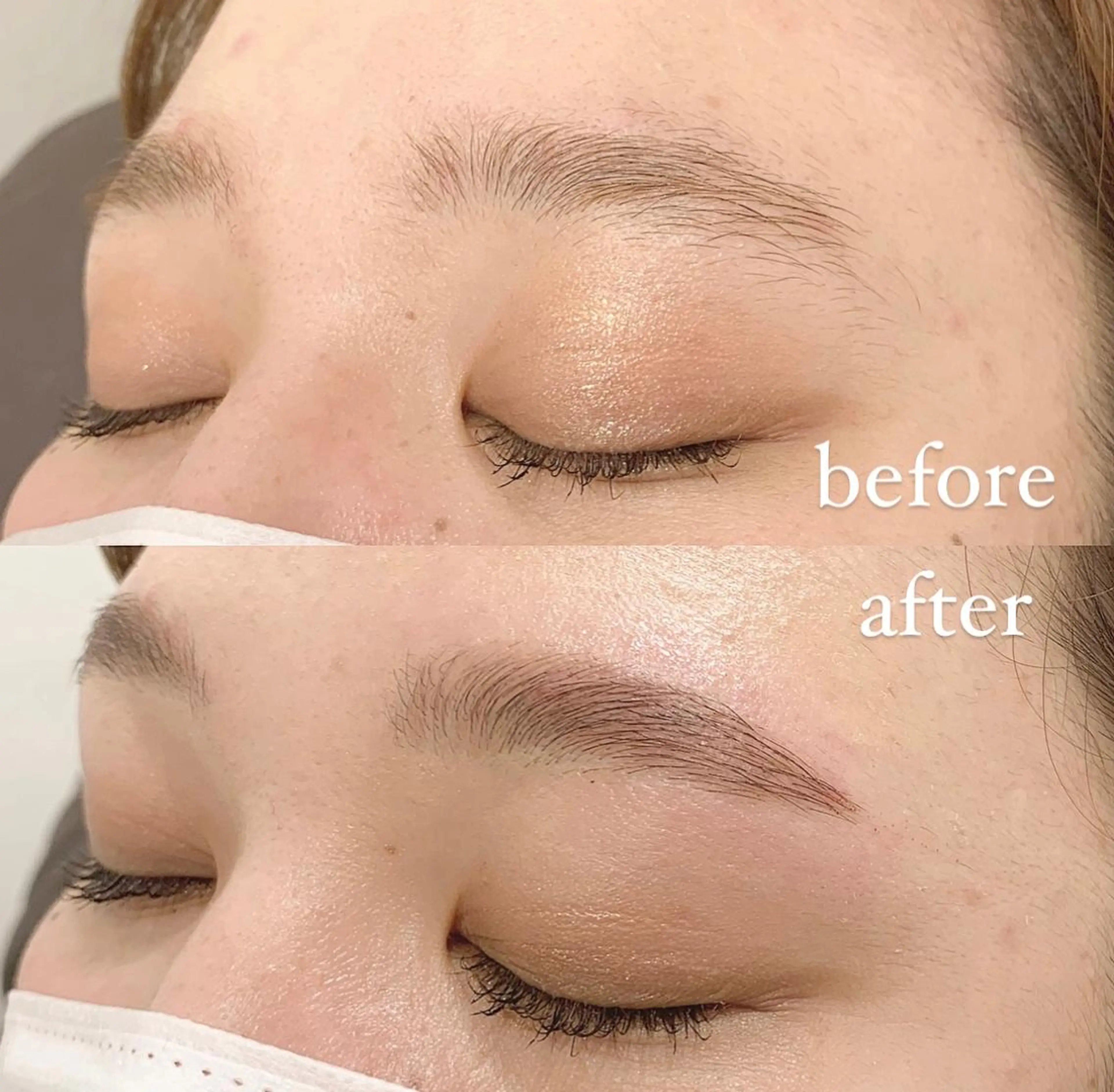 アイブロウ 眉カラー ハリウッドブロウリフト 眉毛ワックス脱毛 charmeis所属・. mihoのマツエク・マツパデザイン