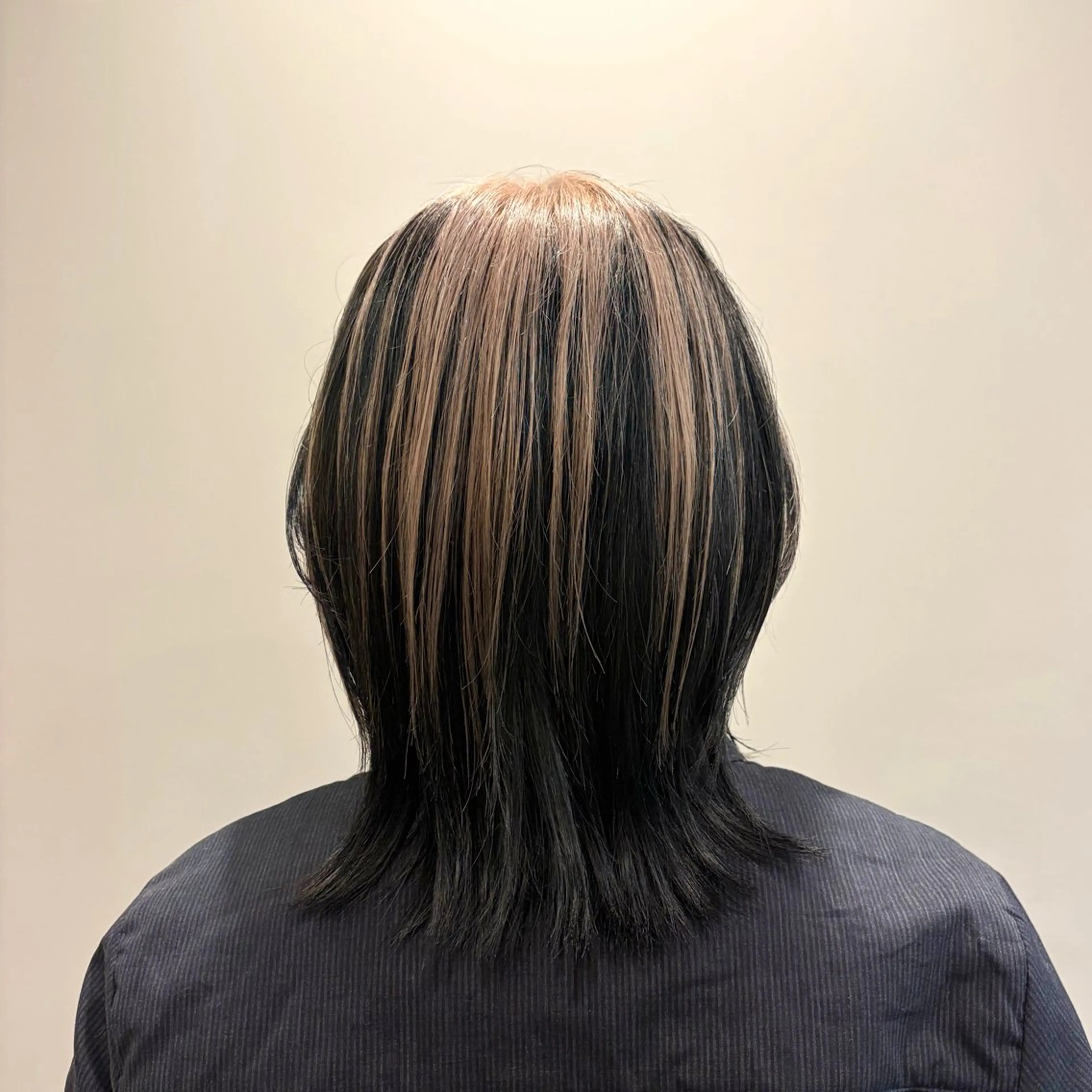 ミディアム カラー ヘアカラー 多田 望花のヘアスタイル