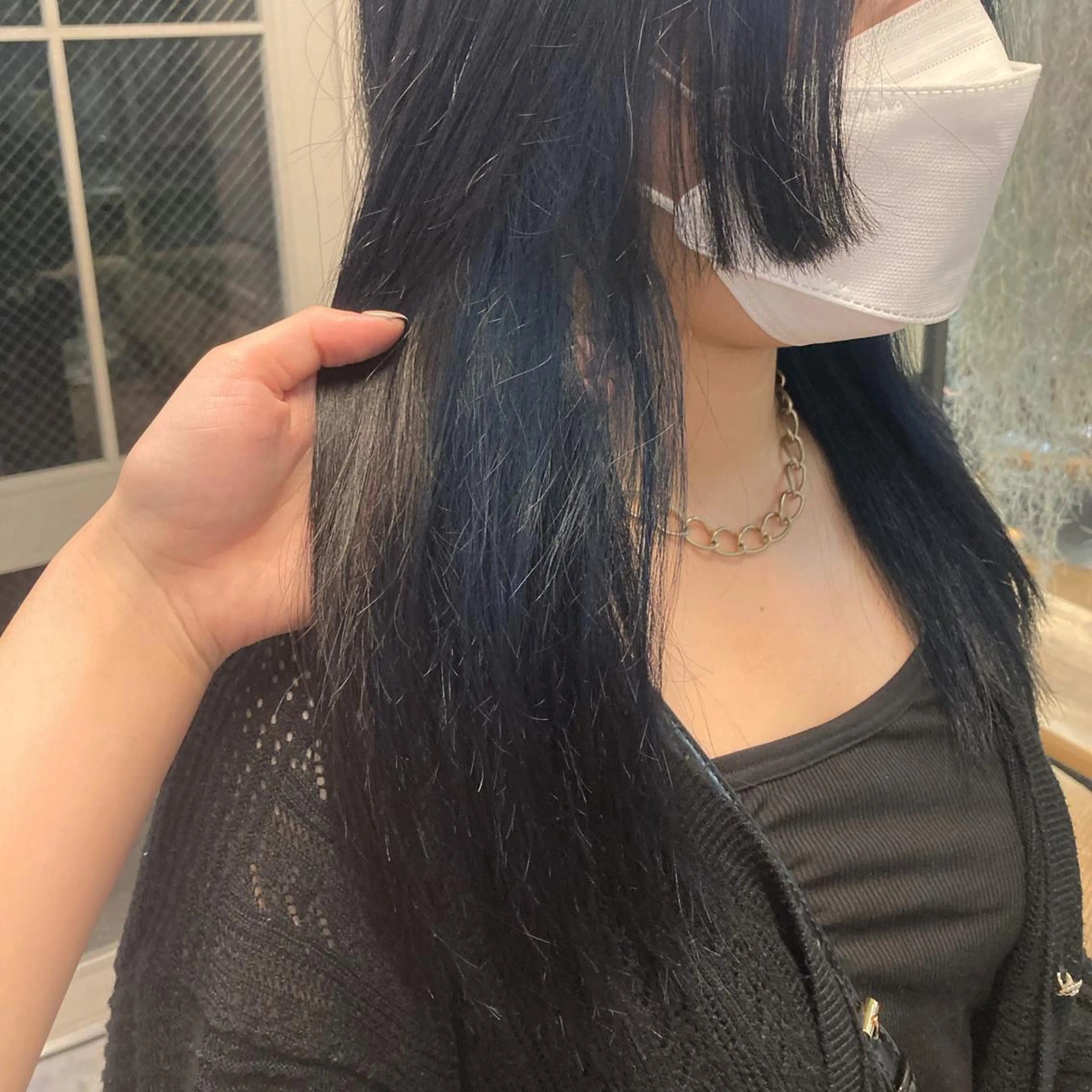 セミロング ヘアカラー じゅわっと暖色カラー 🍊Moemiのヘアスタイル